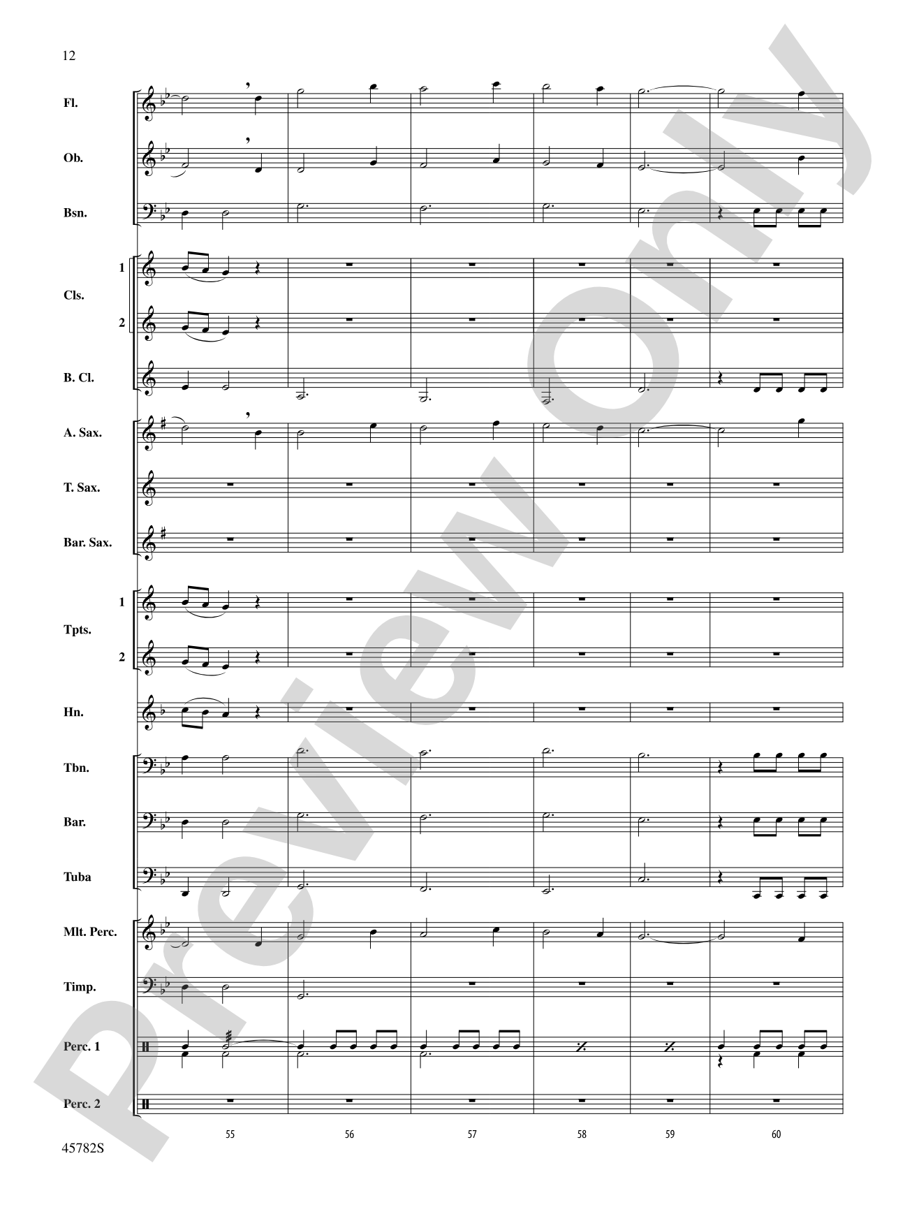 Gabriel's Message: Concert Band Conductor Score & Parts