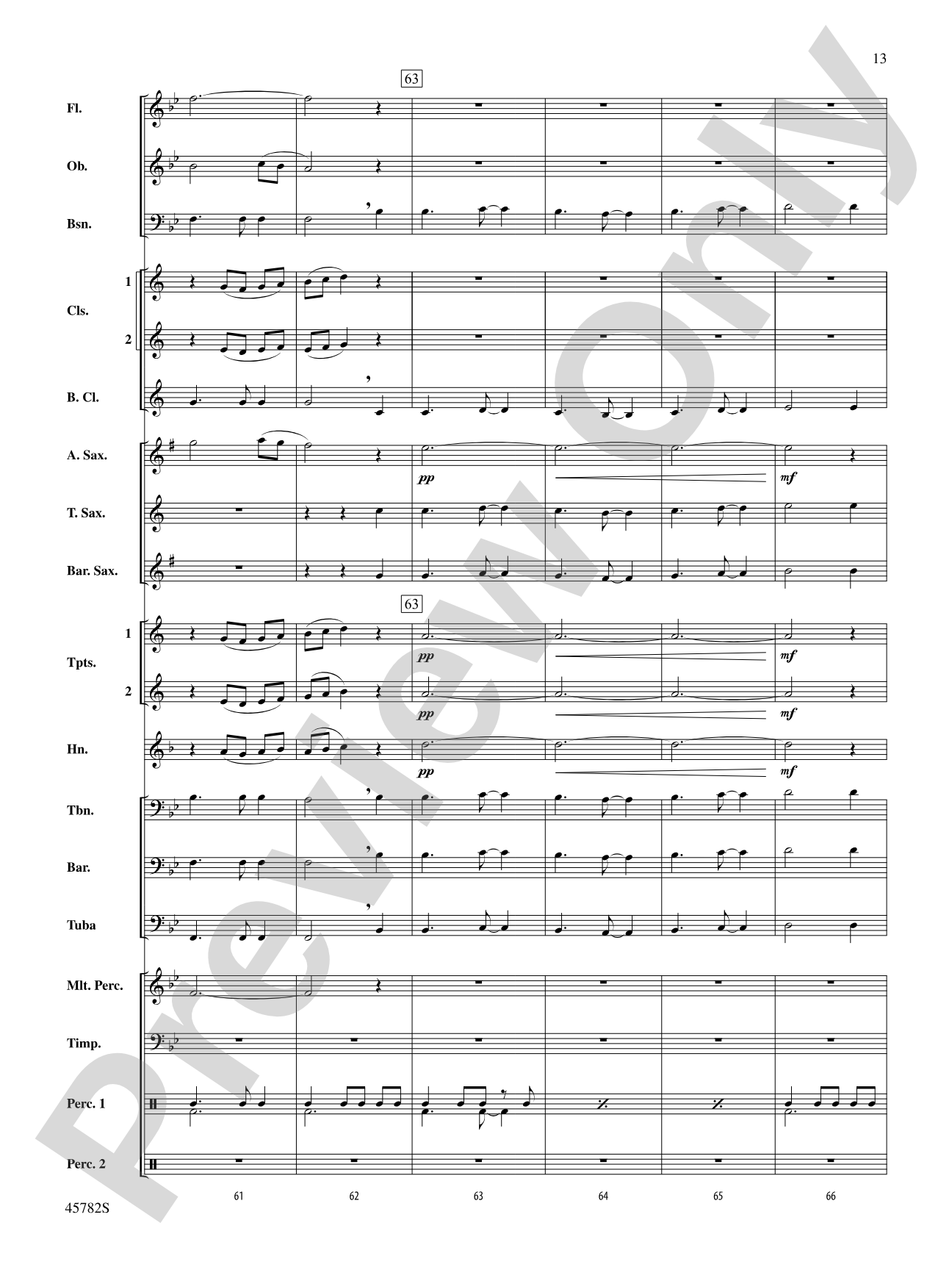 Gabriel's Message: Concert Band Conductor Score & Parts