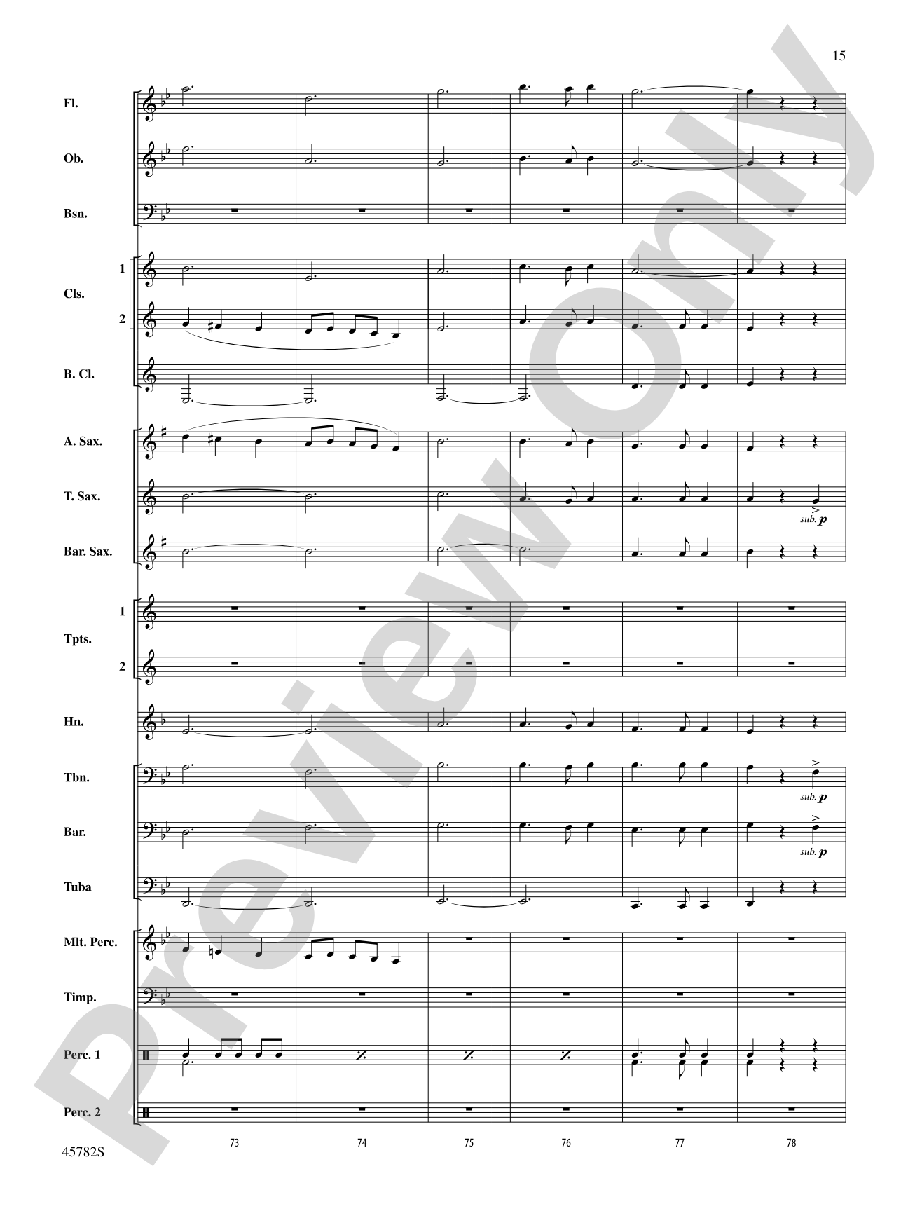 Gabriel's Message: Concert Band Conductor Score & Parts
