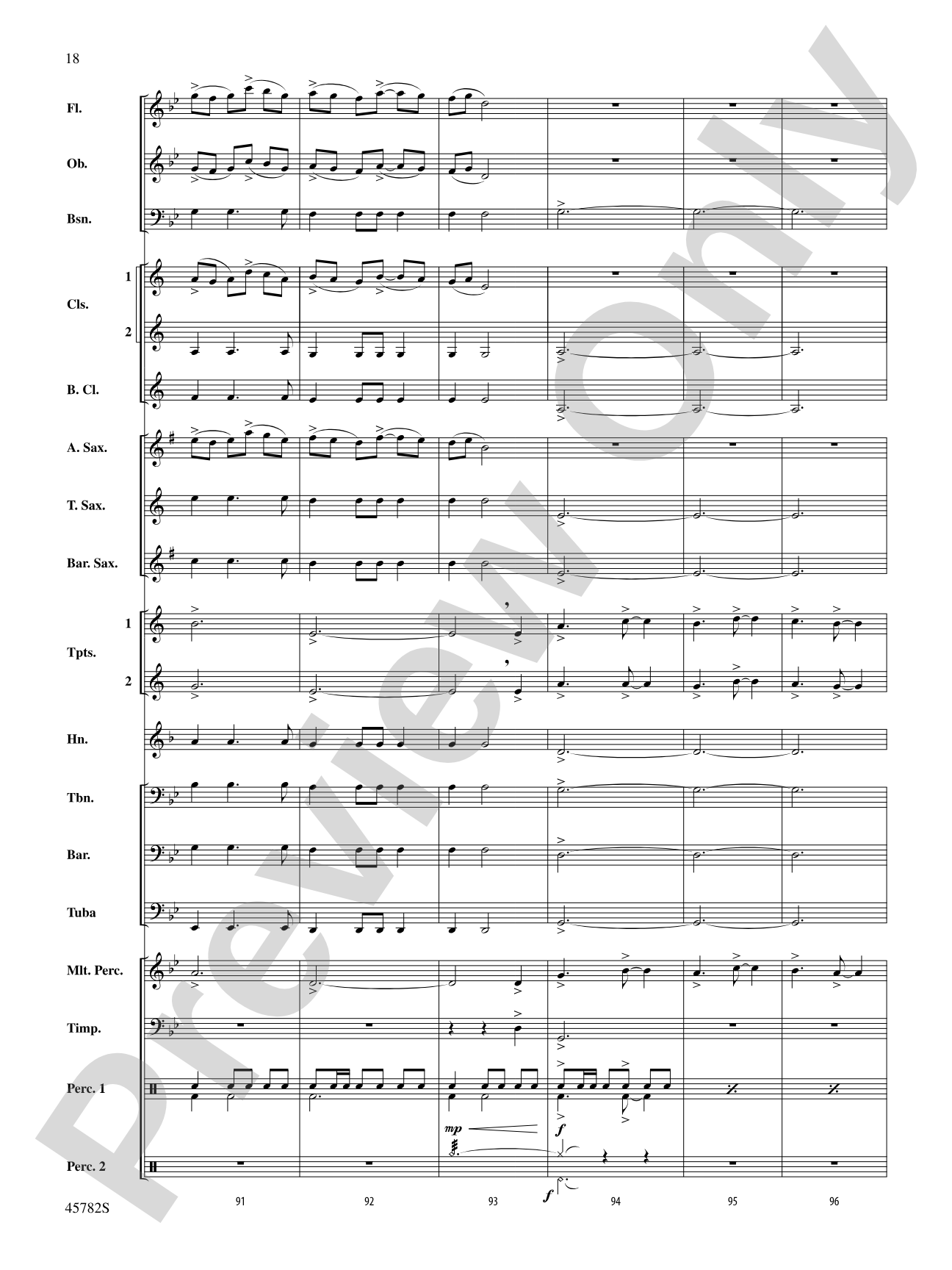 Gabriel's Message: Concert Band Conductor Score & Parts