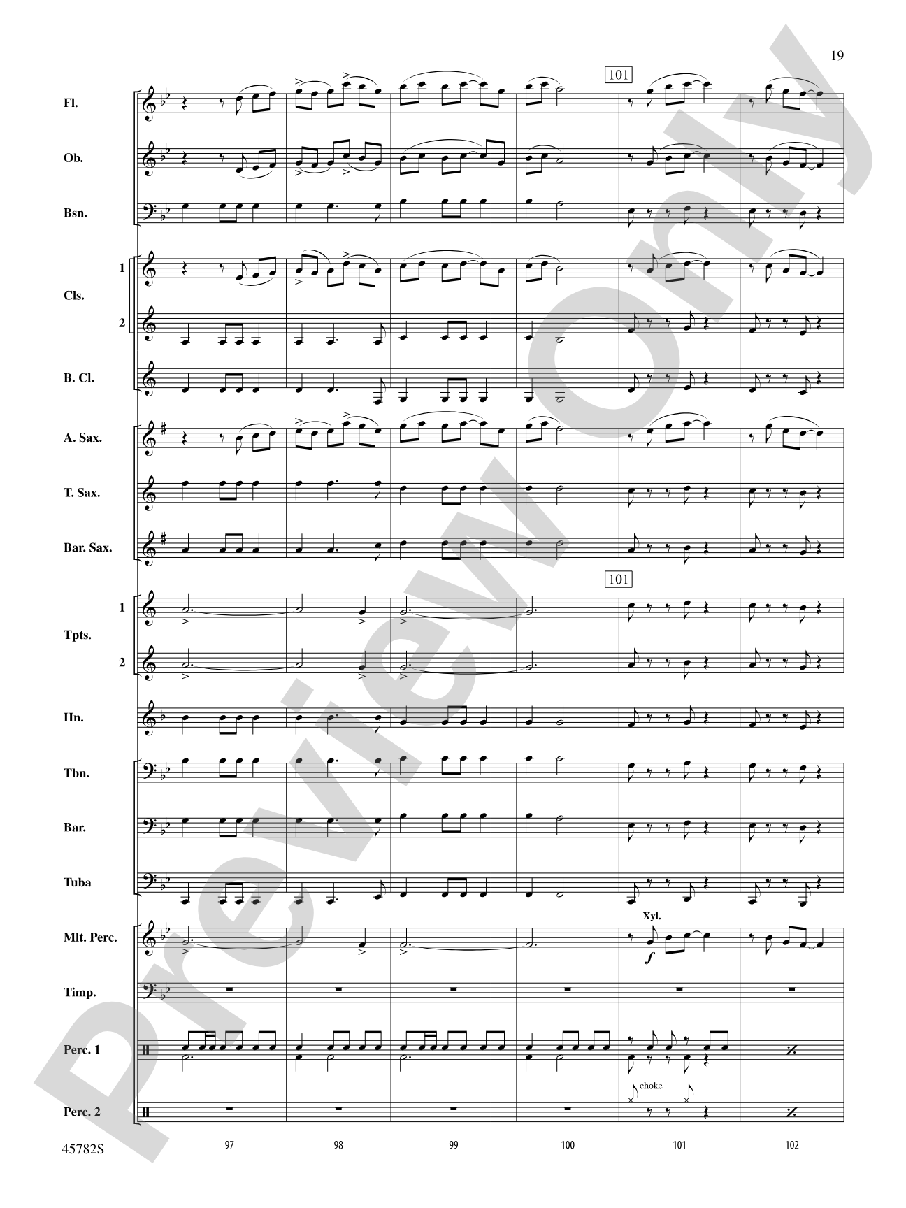 Gabriel's Message: Concert Band Conductor Score & Parts