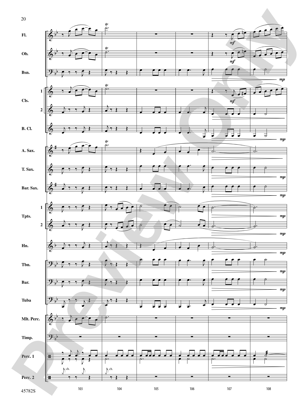 Gabriel's Message: Concert Band Conductor Score & Parts