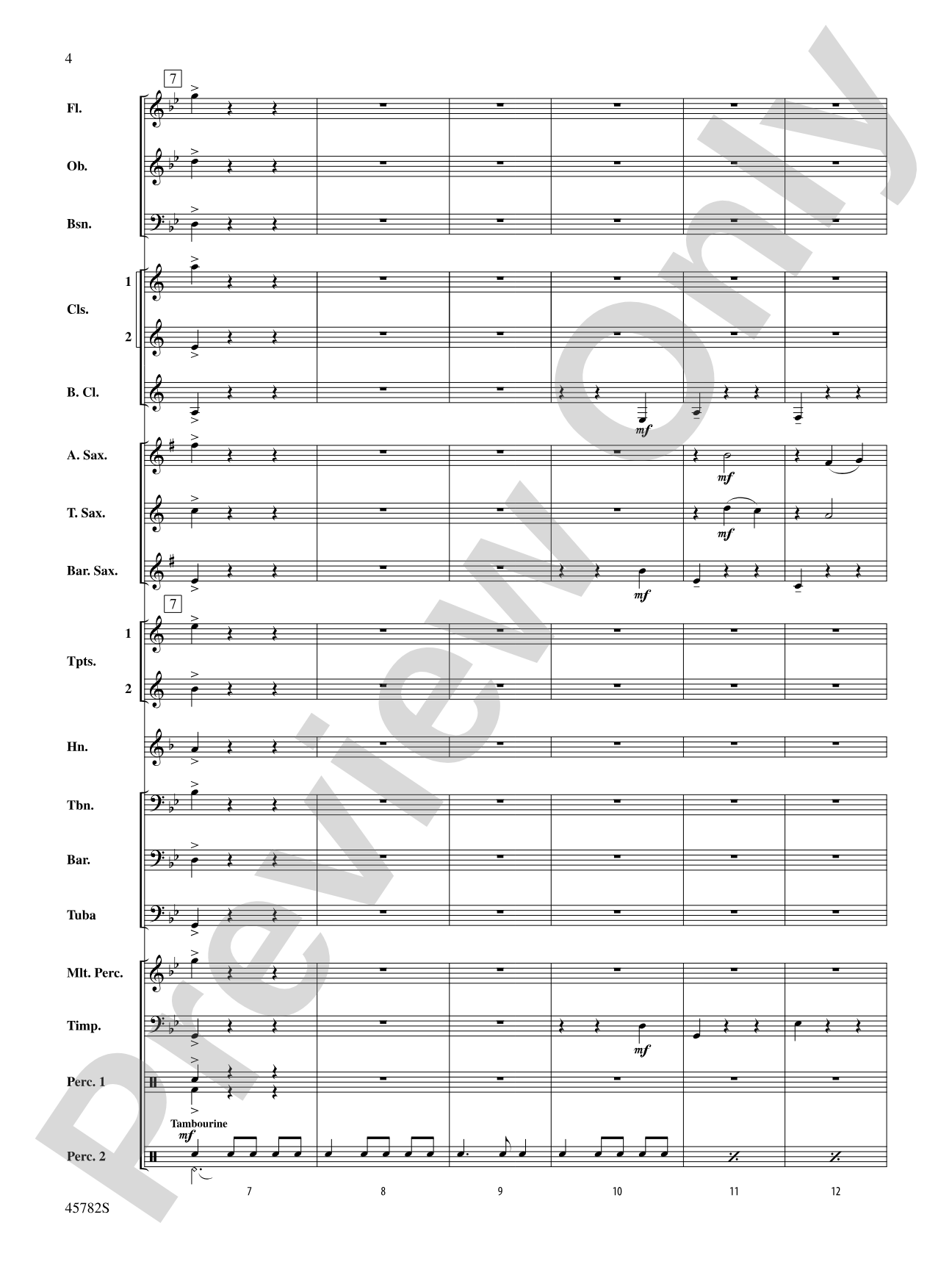 Gabriel's Message: Concert Band Conductor Score & Parts