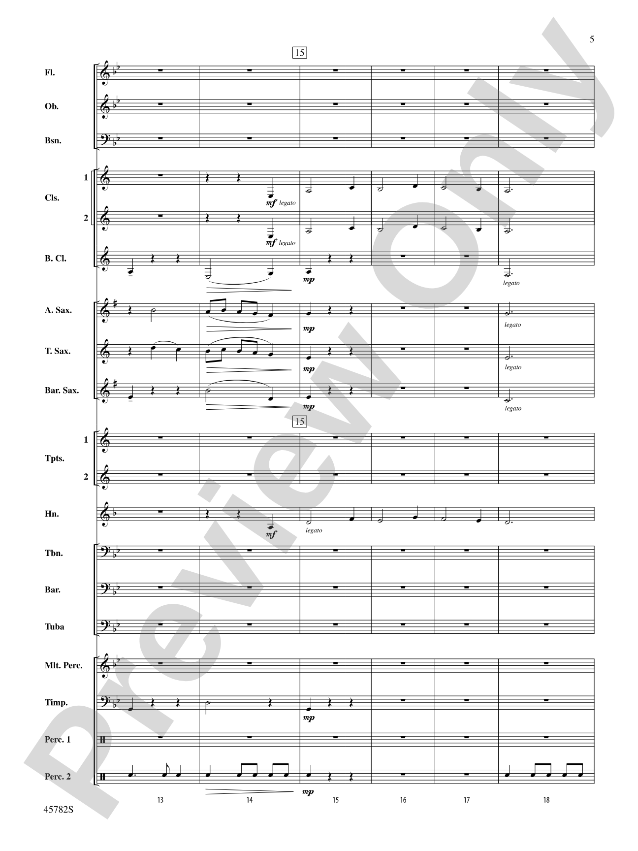 Gabriel's Message: Concert Band Conductor Score & Parts