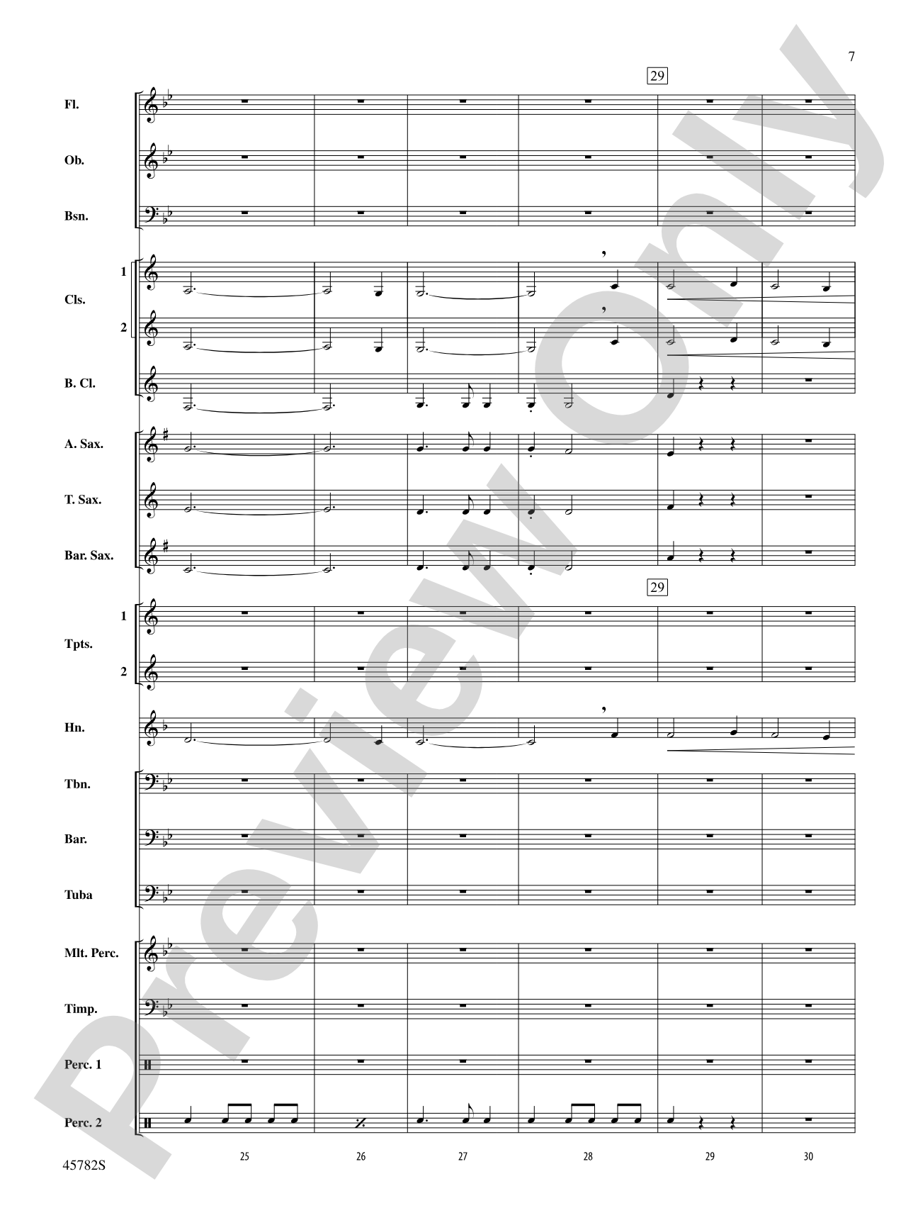 Gabriel's Message: Concert Band Conductor Score & Parts