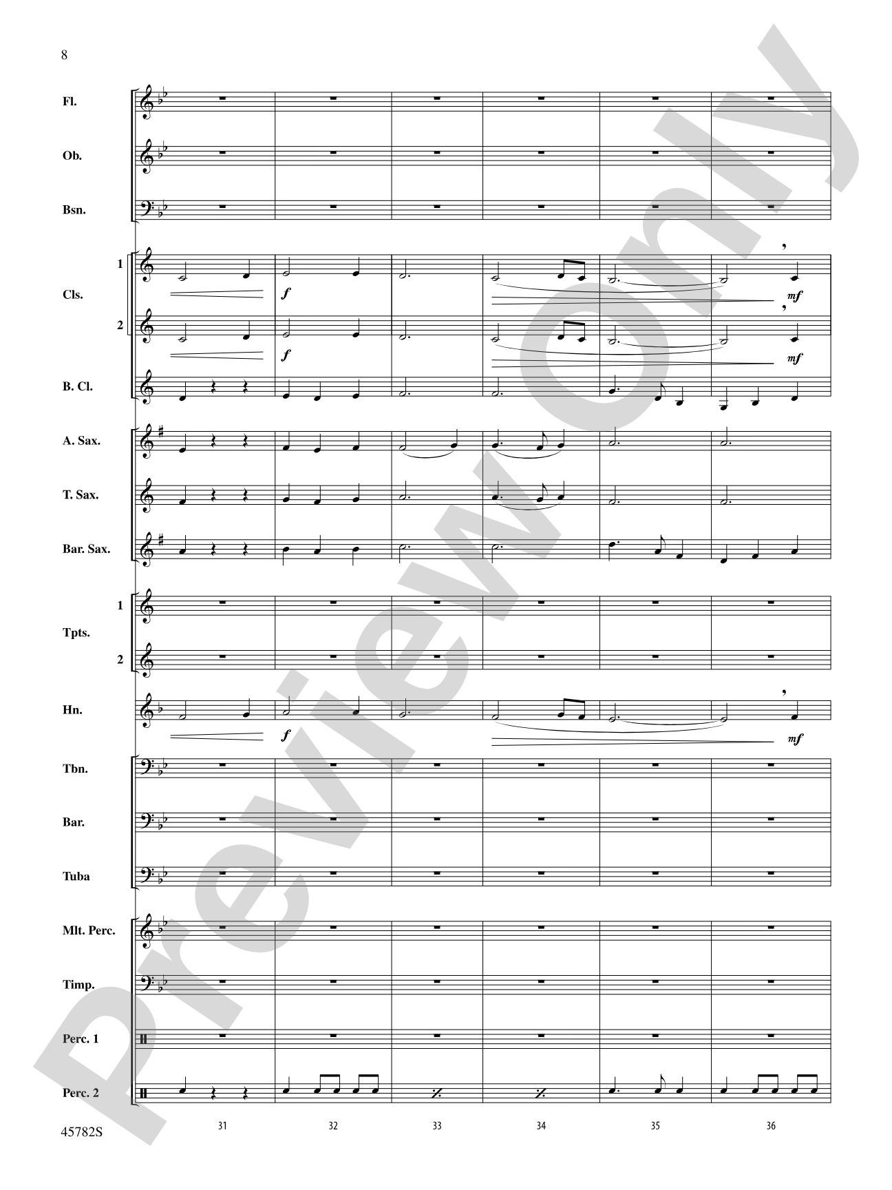 Gabriel's Message: Concert Band Conductor Score & Parts
