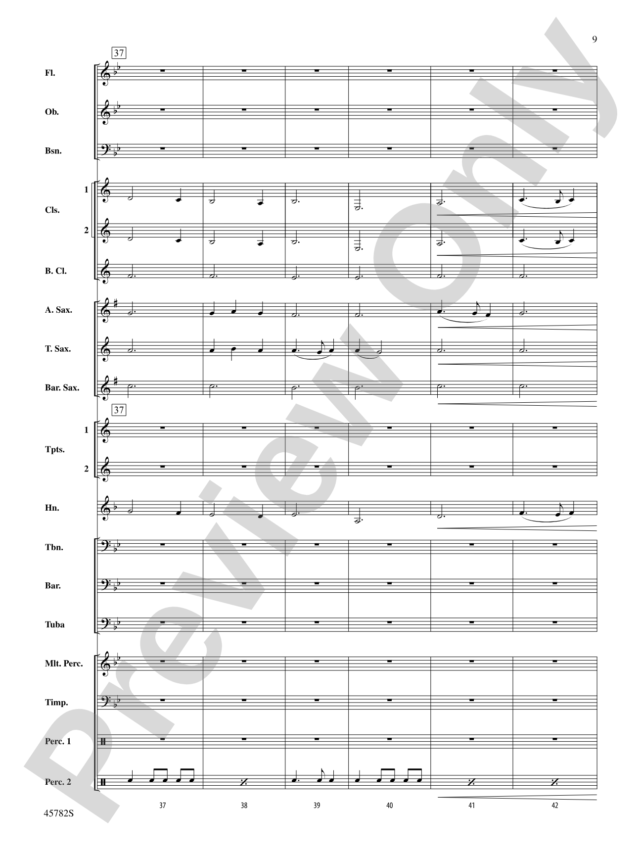 Gabriel's Message: Concert Band Conductor Score & Parts