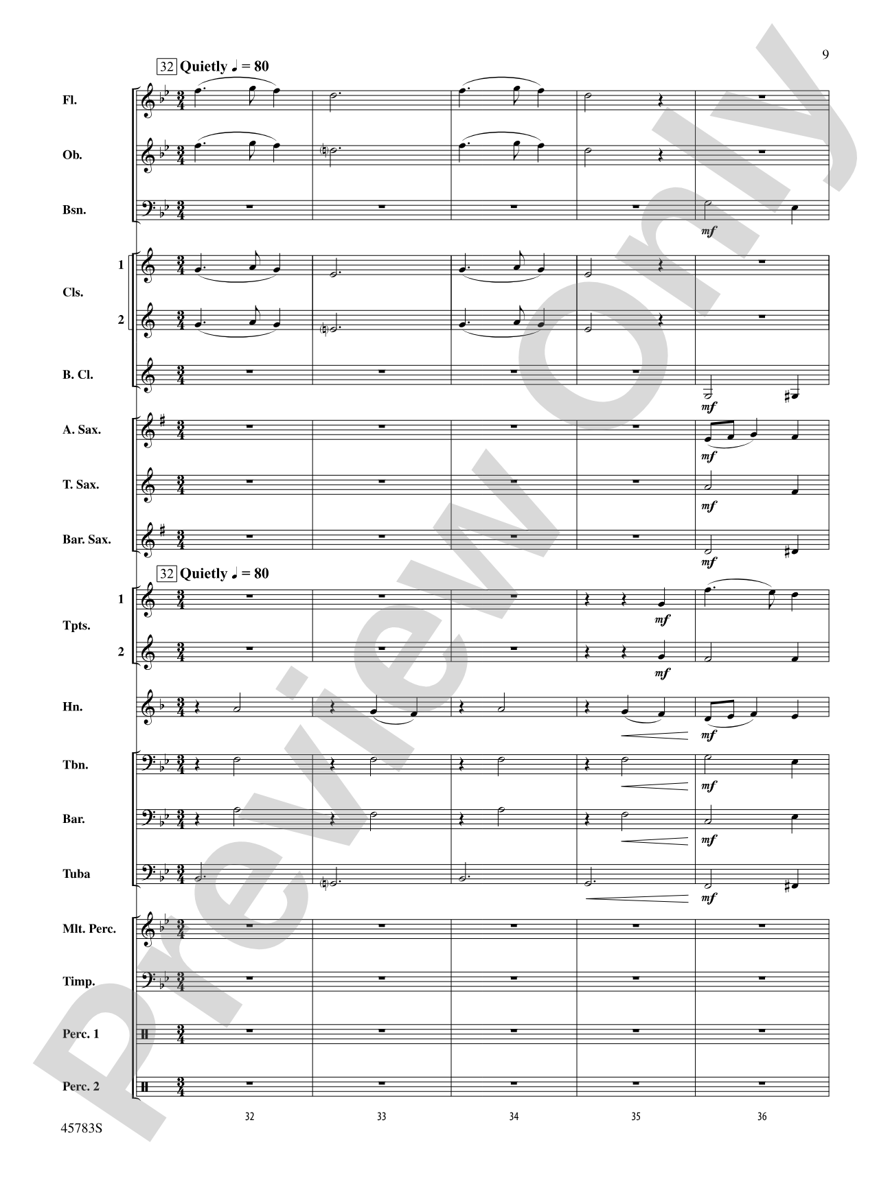 Twelve Carols for Christmas: Concert Band Conductor Score & Parts