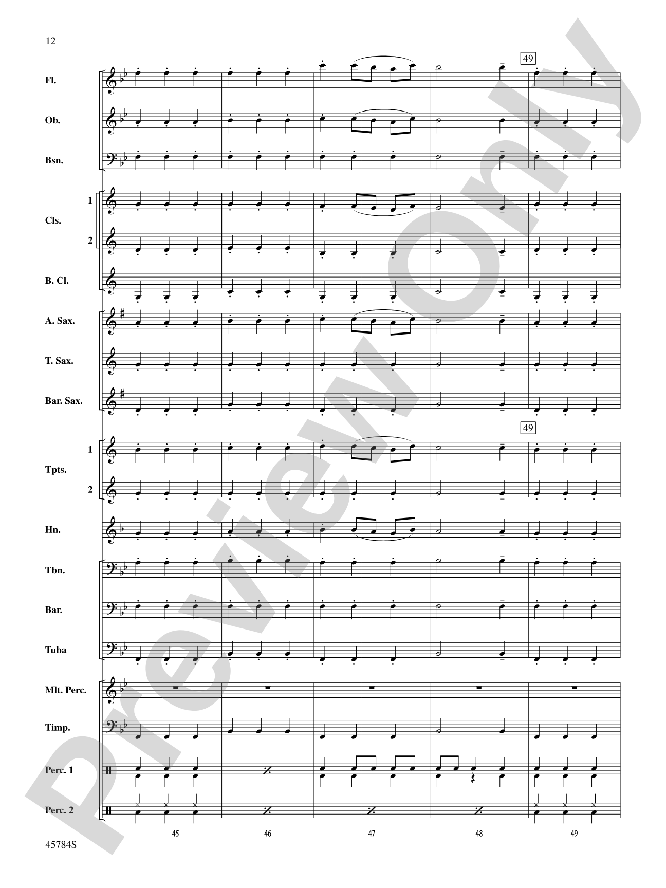 Christmas at the Symphony: Concert Band Conductor Score & Parts