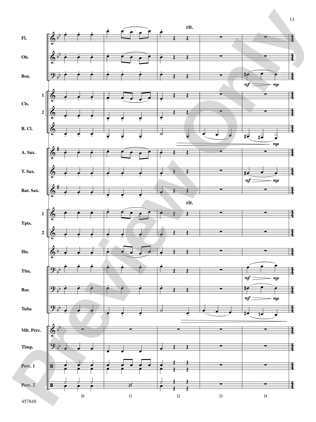 Christmas at the Symphony: Concert Band Conductor Score & Parts