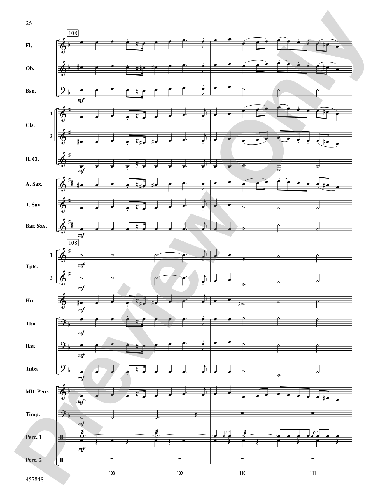 Christmas at the Symphony: Concert Band Conductor Score & Parts