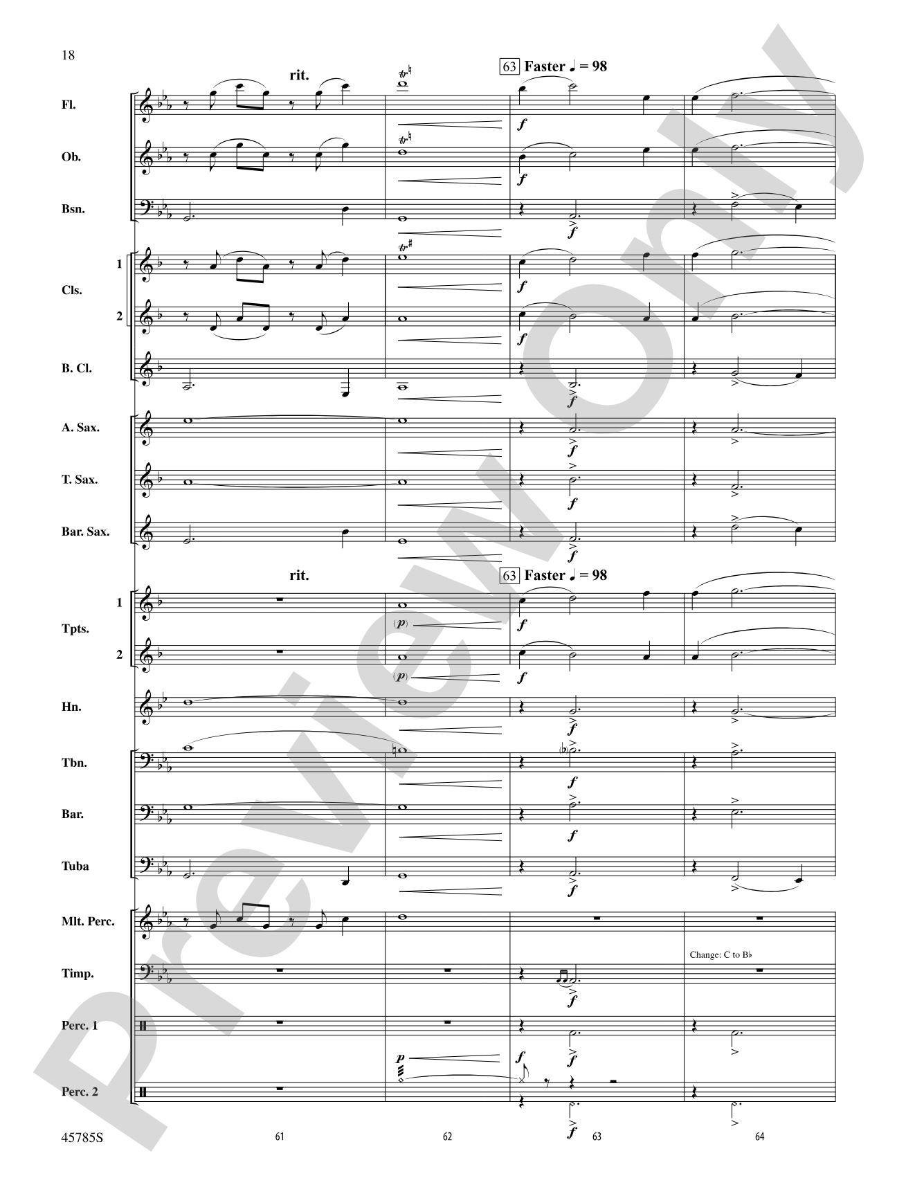 Jubilant Horizons: Concert Band Conductor Score & Parts