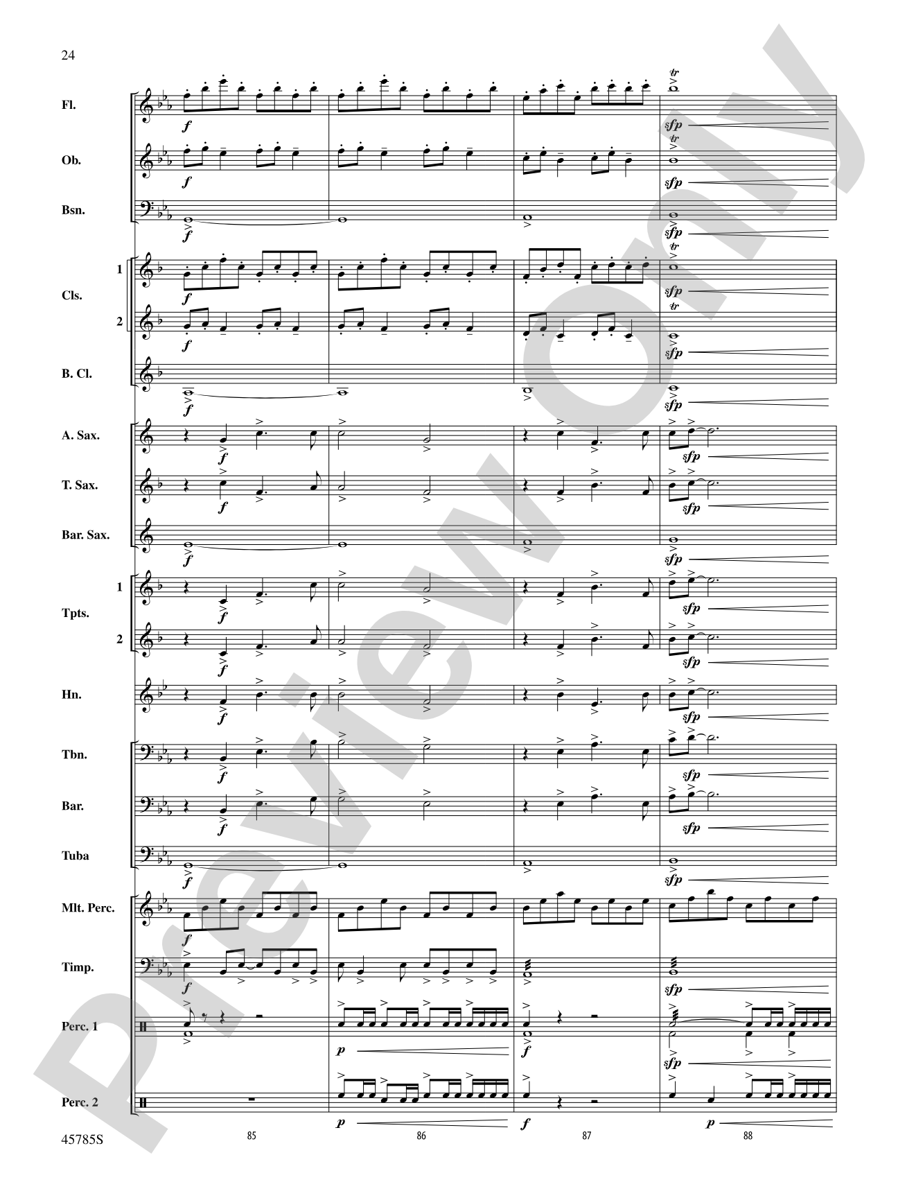 Jubilant Horizons: Concert Band Conductor Score & Parts