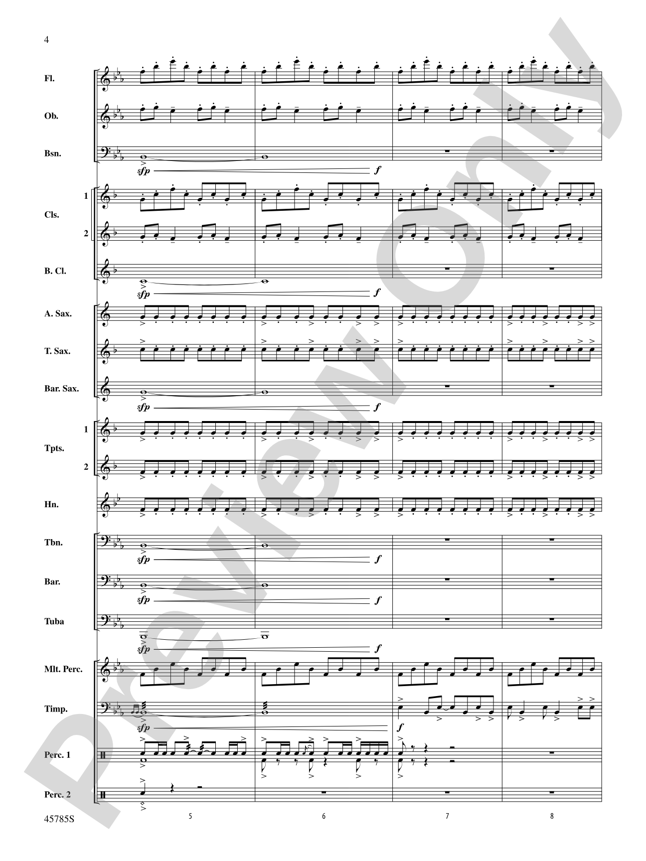 Jubilant Horizons: Concert Band Conductor Score & Parts