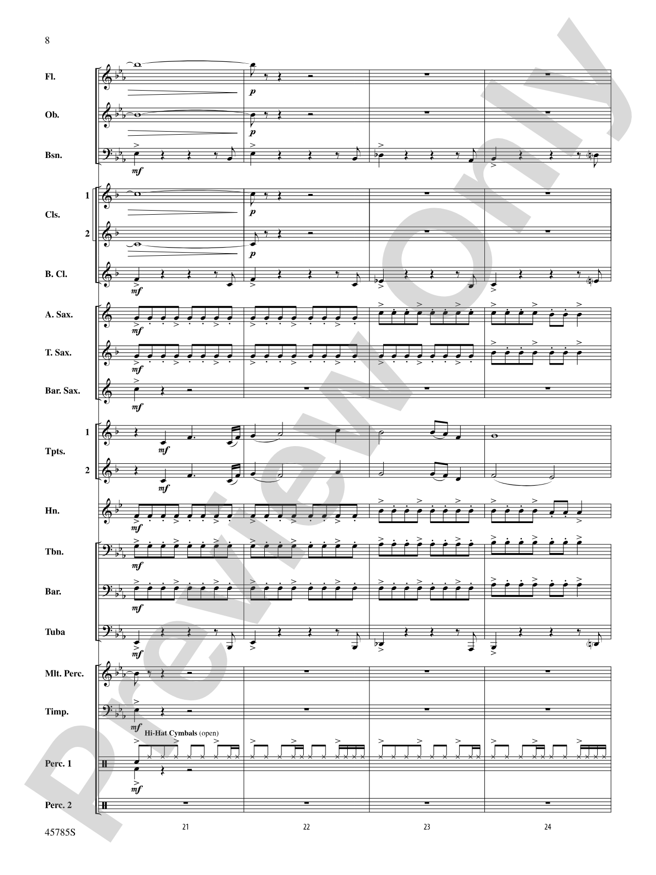 Jubilant Horizons: Concert Band Conductor Score & Parts