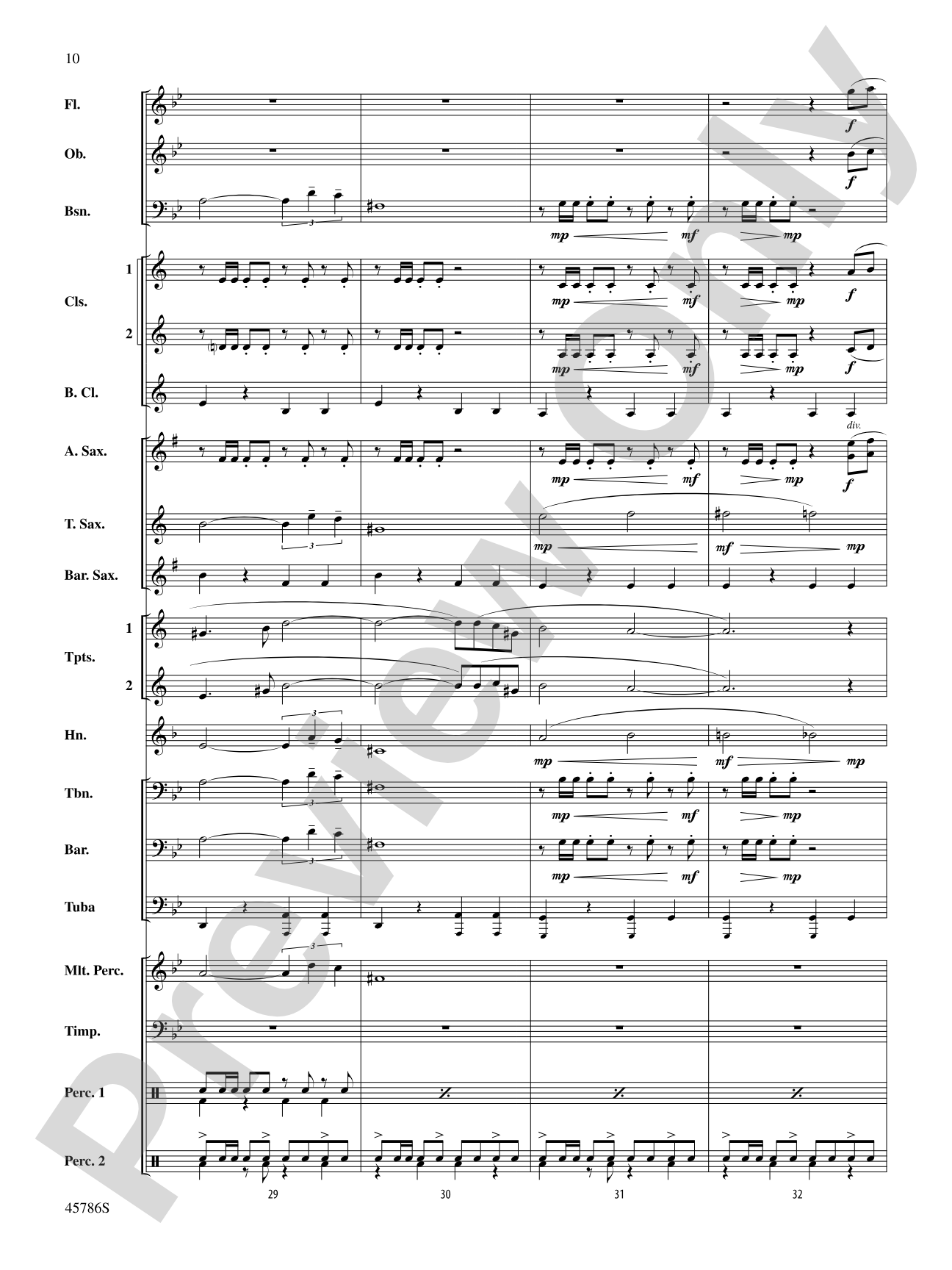 Serenata for Band: Concert Band Conductor Score & Parts