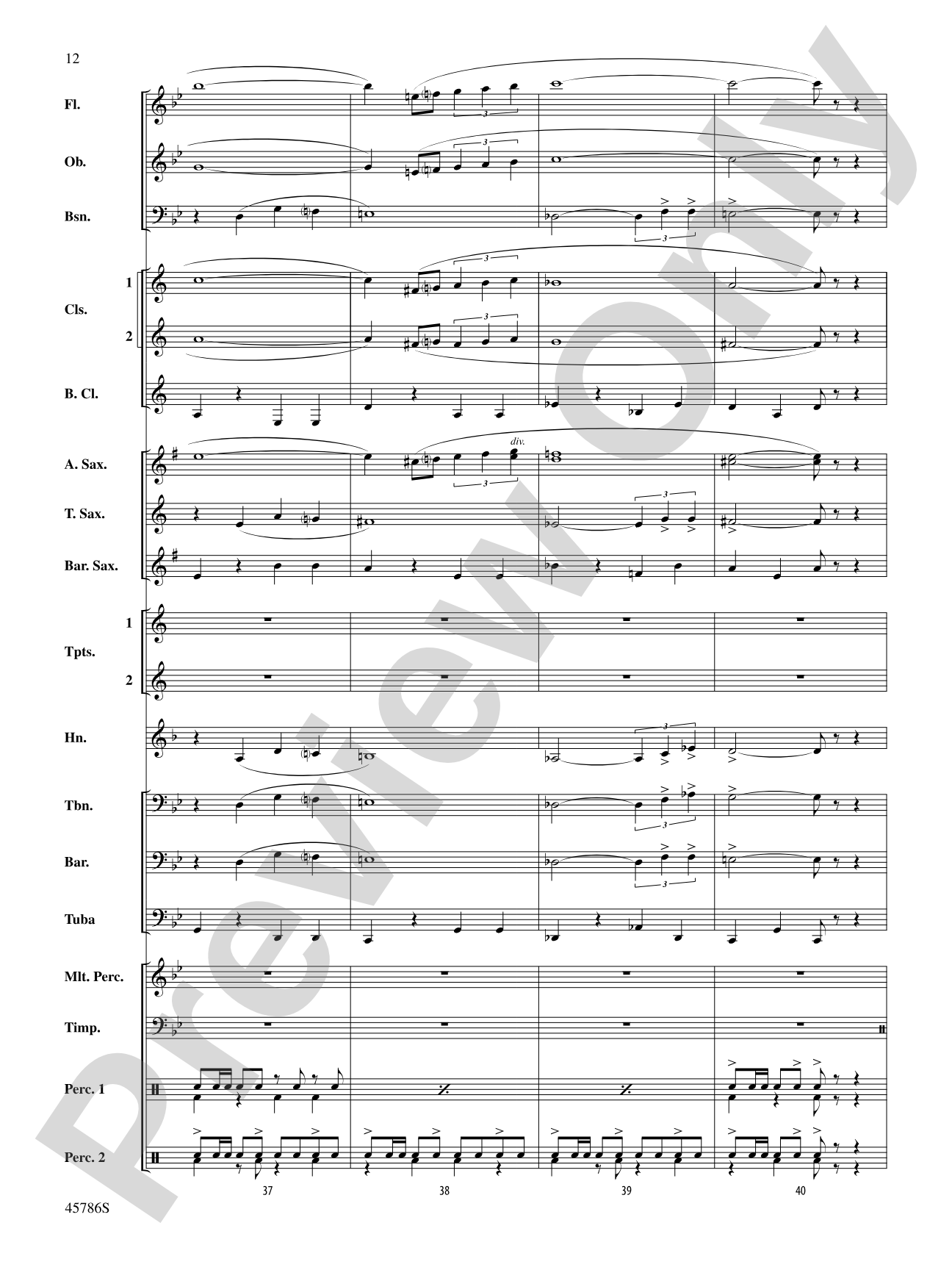 Serenata for Band: Concert Band Conductor Score & Parts