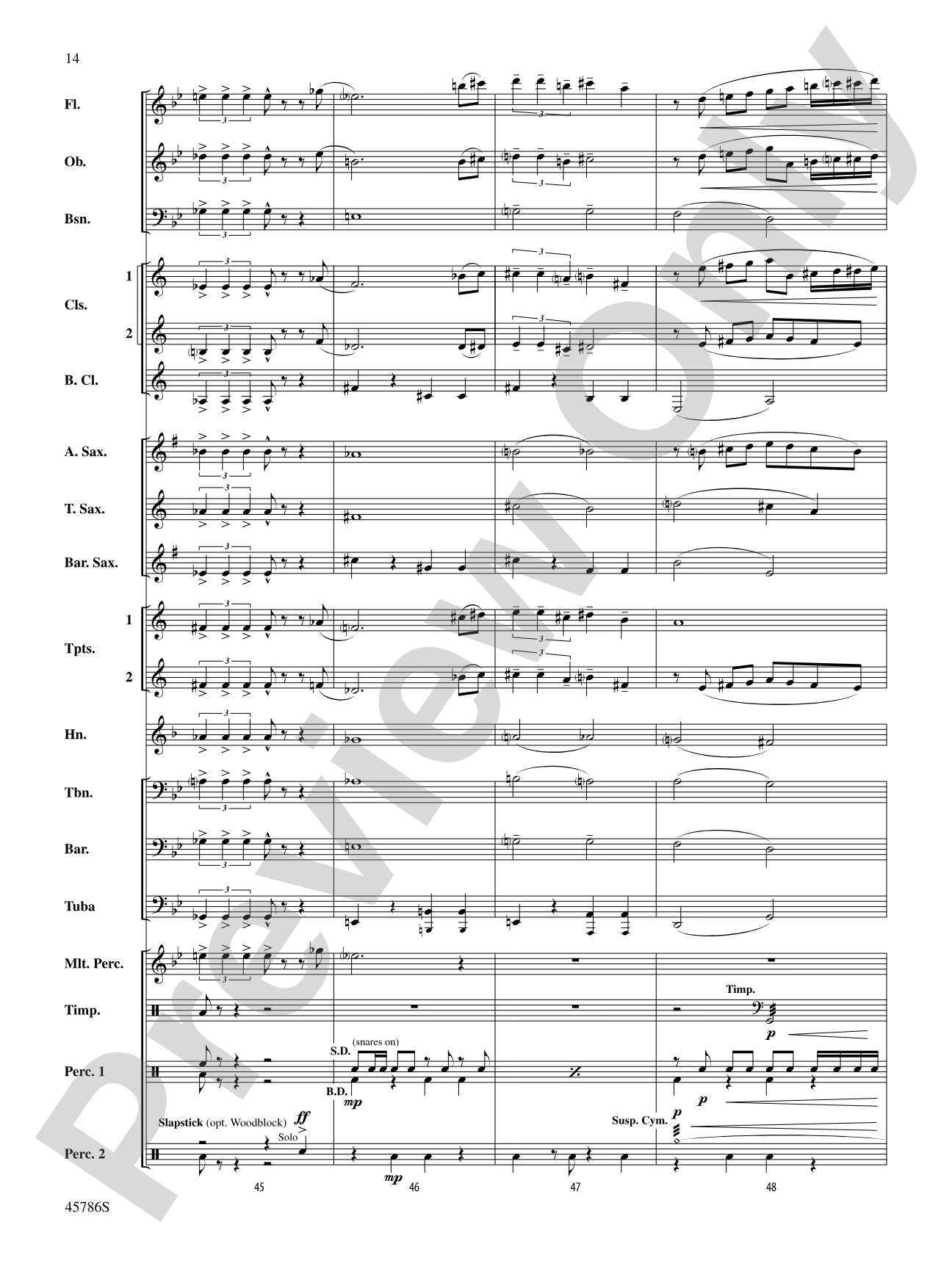 Serenata for Band: Concert Band Conductor Score & Parts