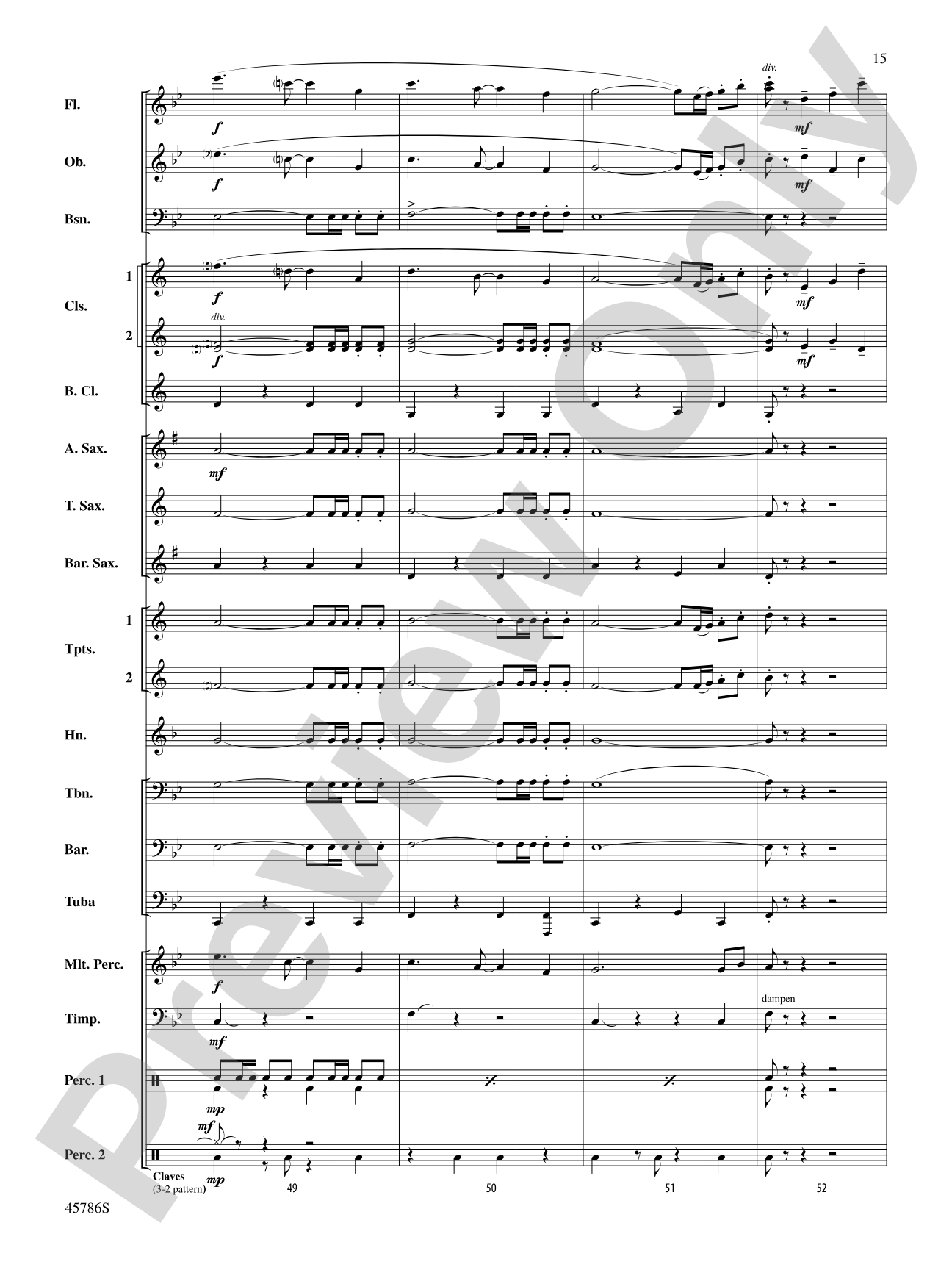 Serenata for Band: Concert Band Conductor Score & Parts
