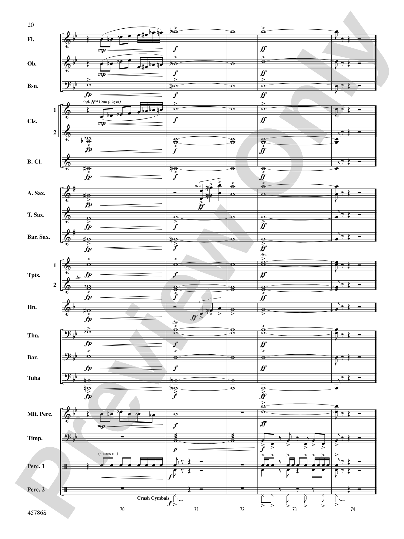 Serenata for Band: Concert Band Conductor Score & Parts