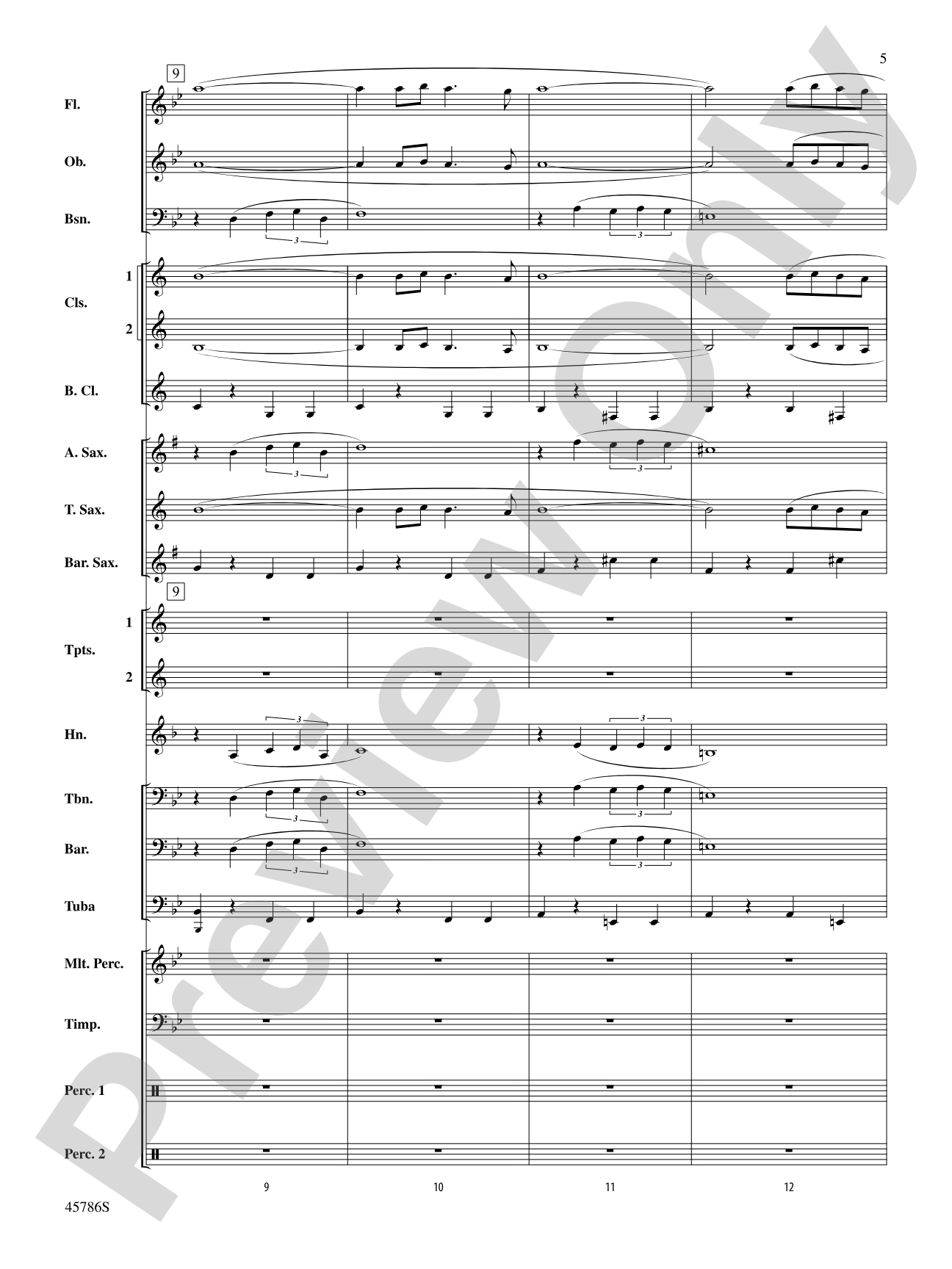 Serenata for Band: Concert Band Conductor Score & Parts