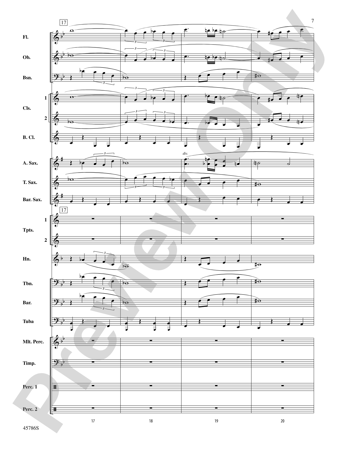 Serenata for Band: Concert Band Conductor Score & Parts