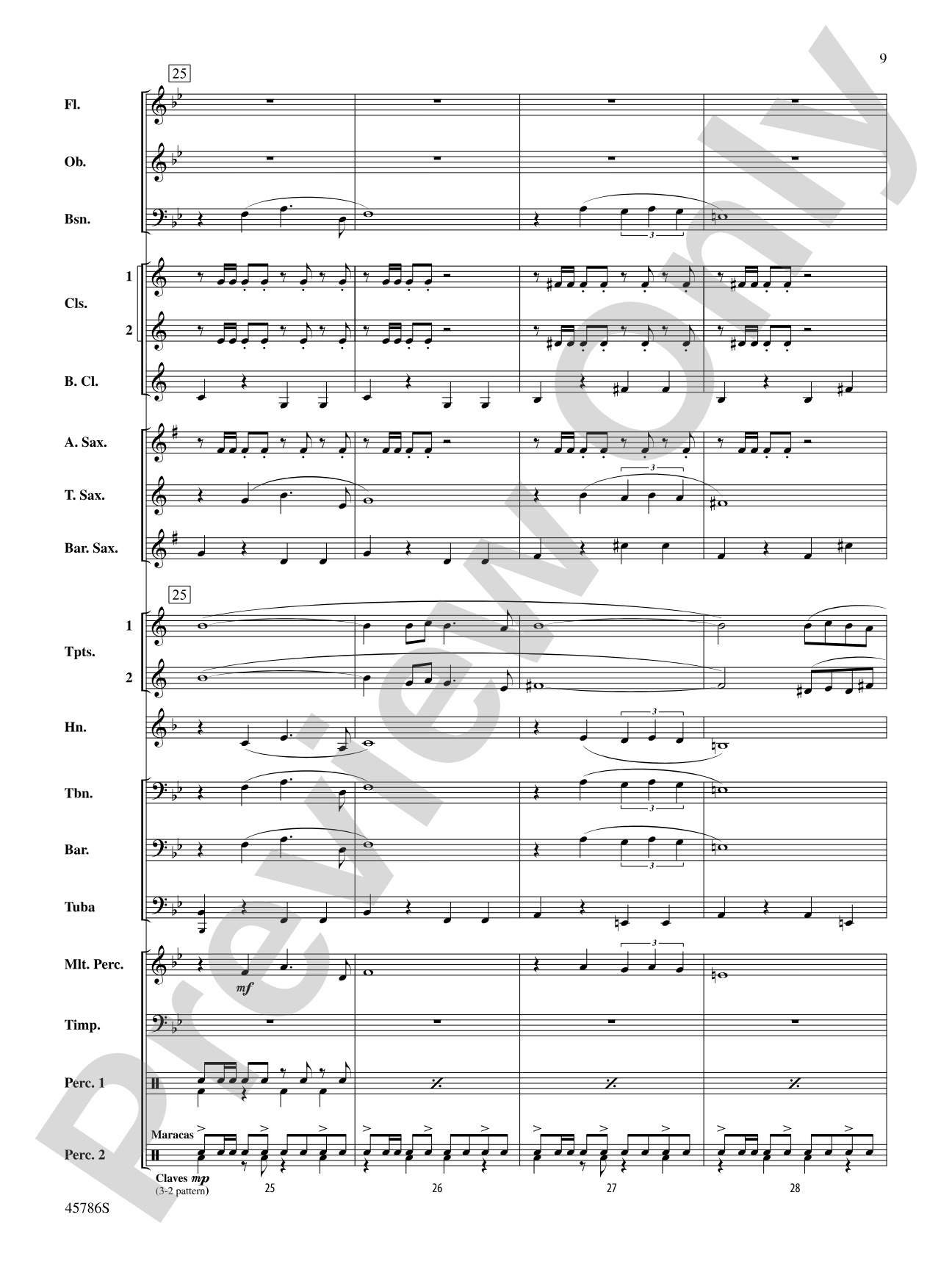 Serenata for Band: Concert Band Conductor Score & Parts