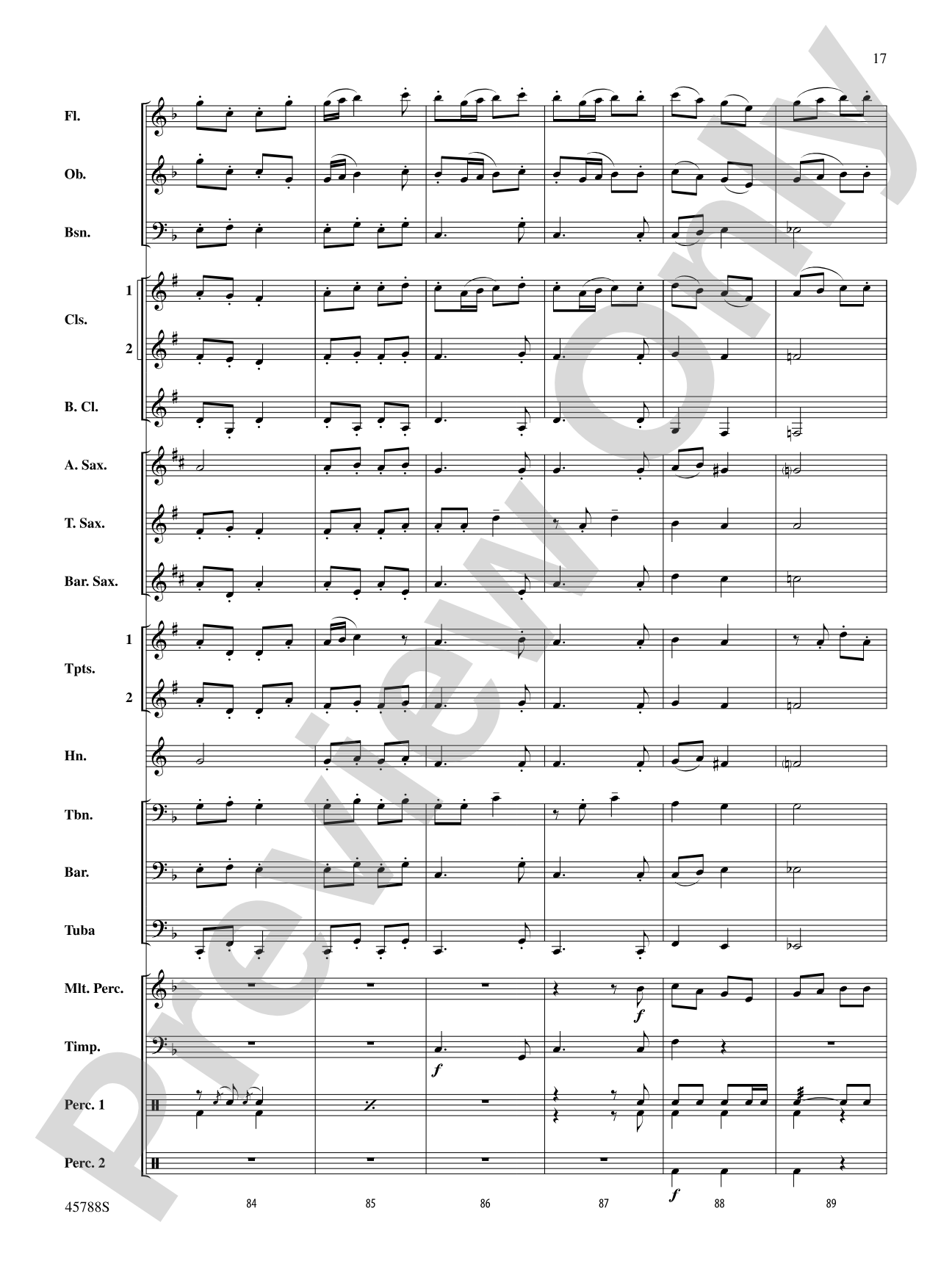 I'm Seventeen Come Sunday: Concert Band Conductor Score & Parts