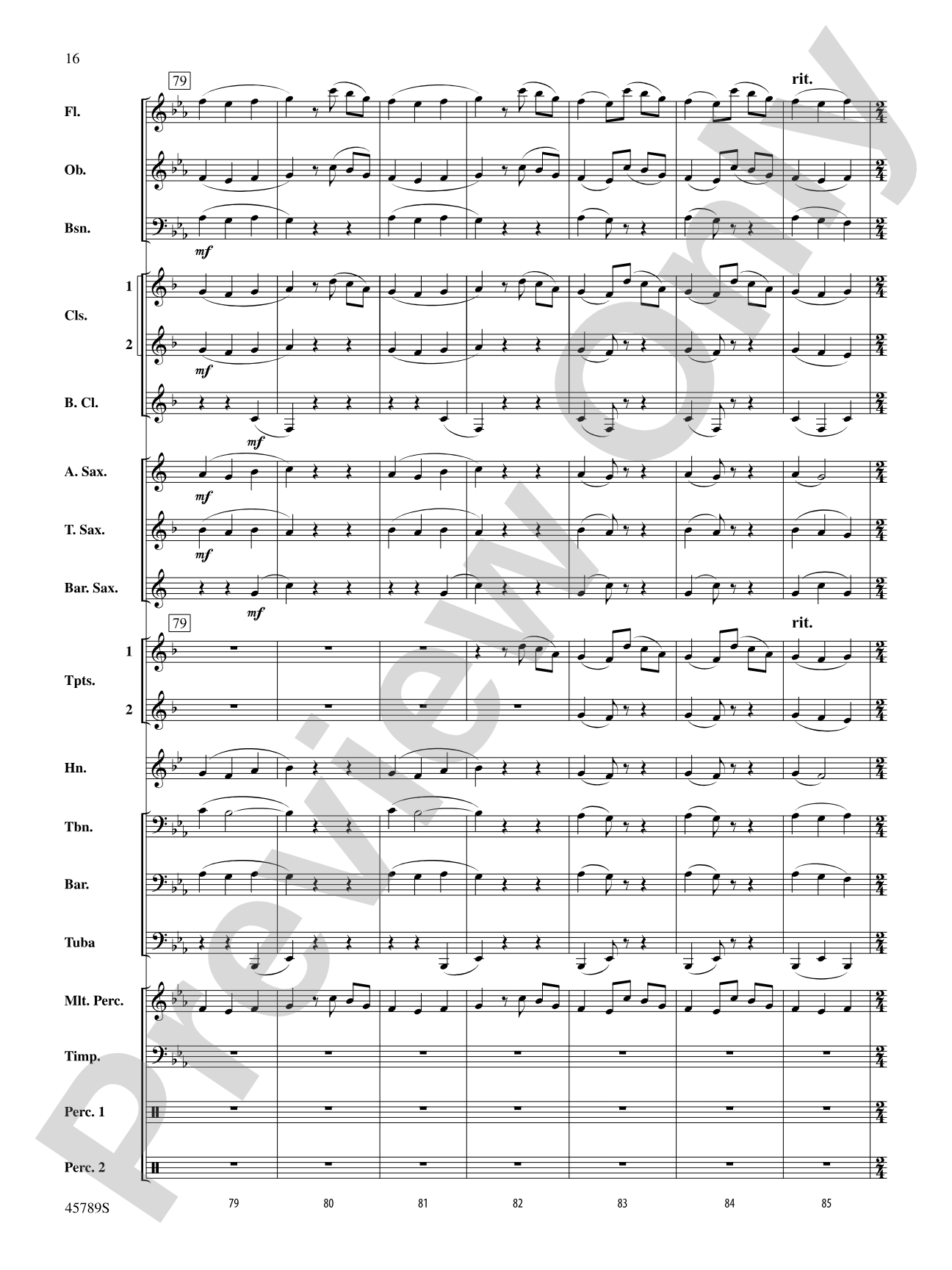 Images of Spain: Concert Band Conductor Score & Parts
