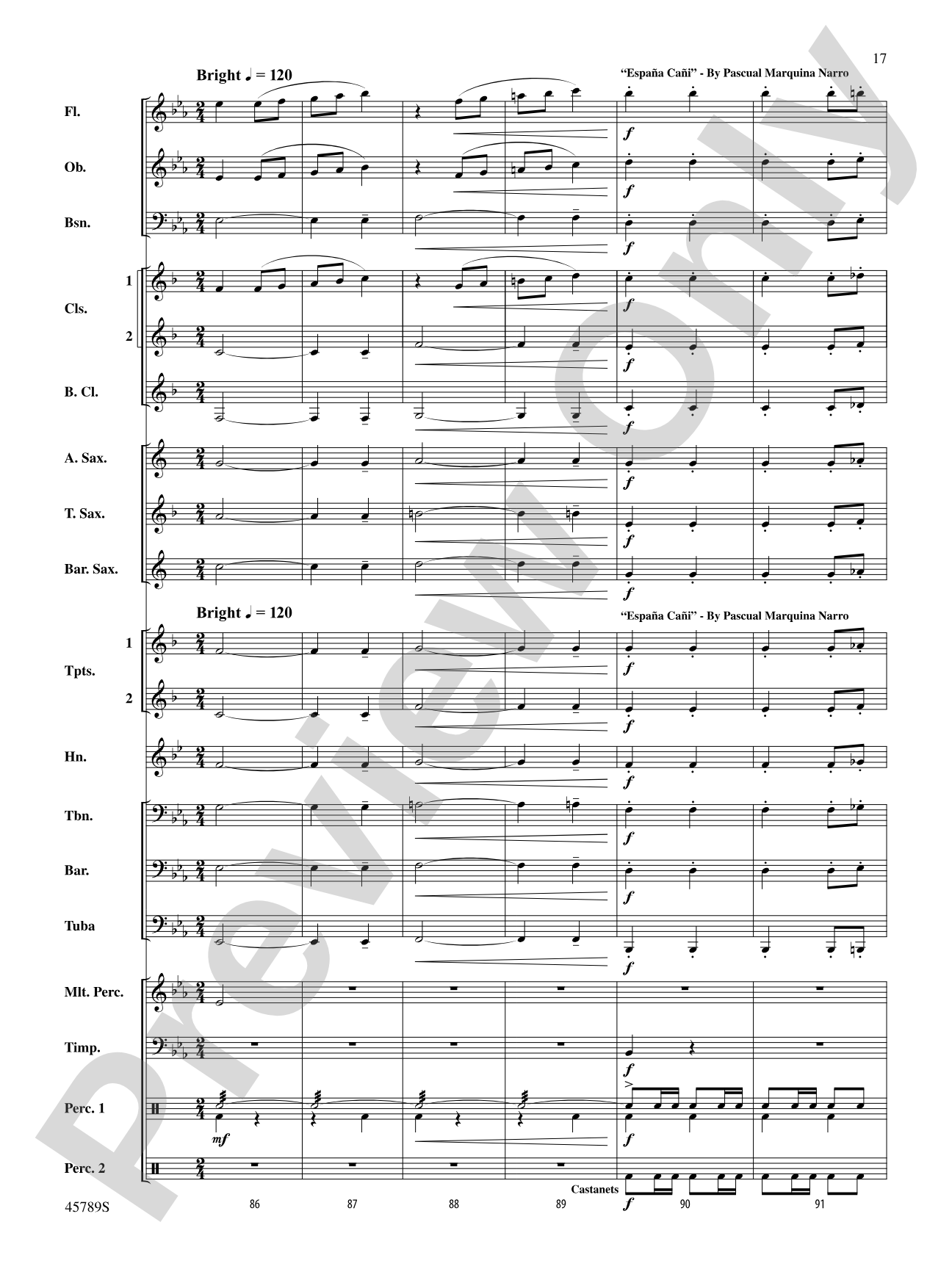Images of Spain: Concert Band Conductor Score & Parts