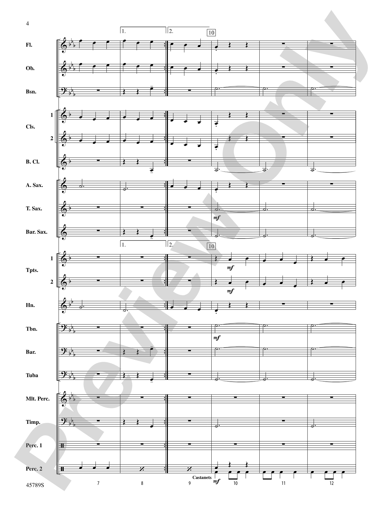Images of Spain: Concert Band Conductor Score & Parts