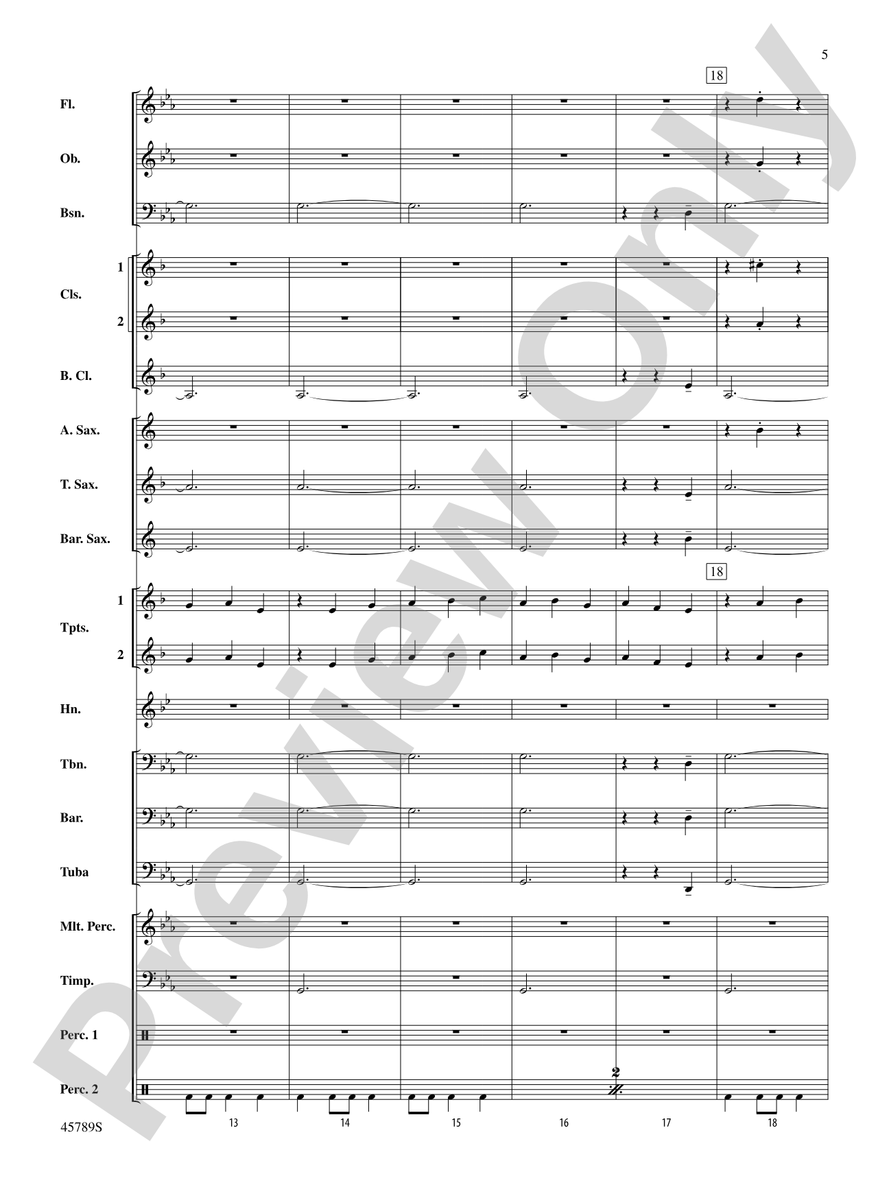 Images of Spain: Concert Band Conductor Score & Parts