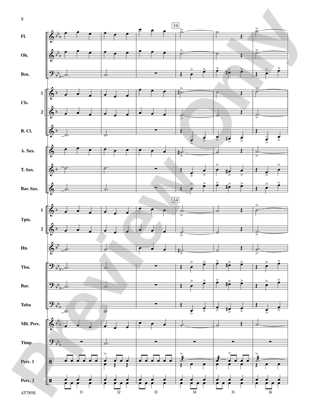 Images of Spain: Concert Band Conductor Score & Parts