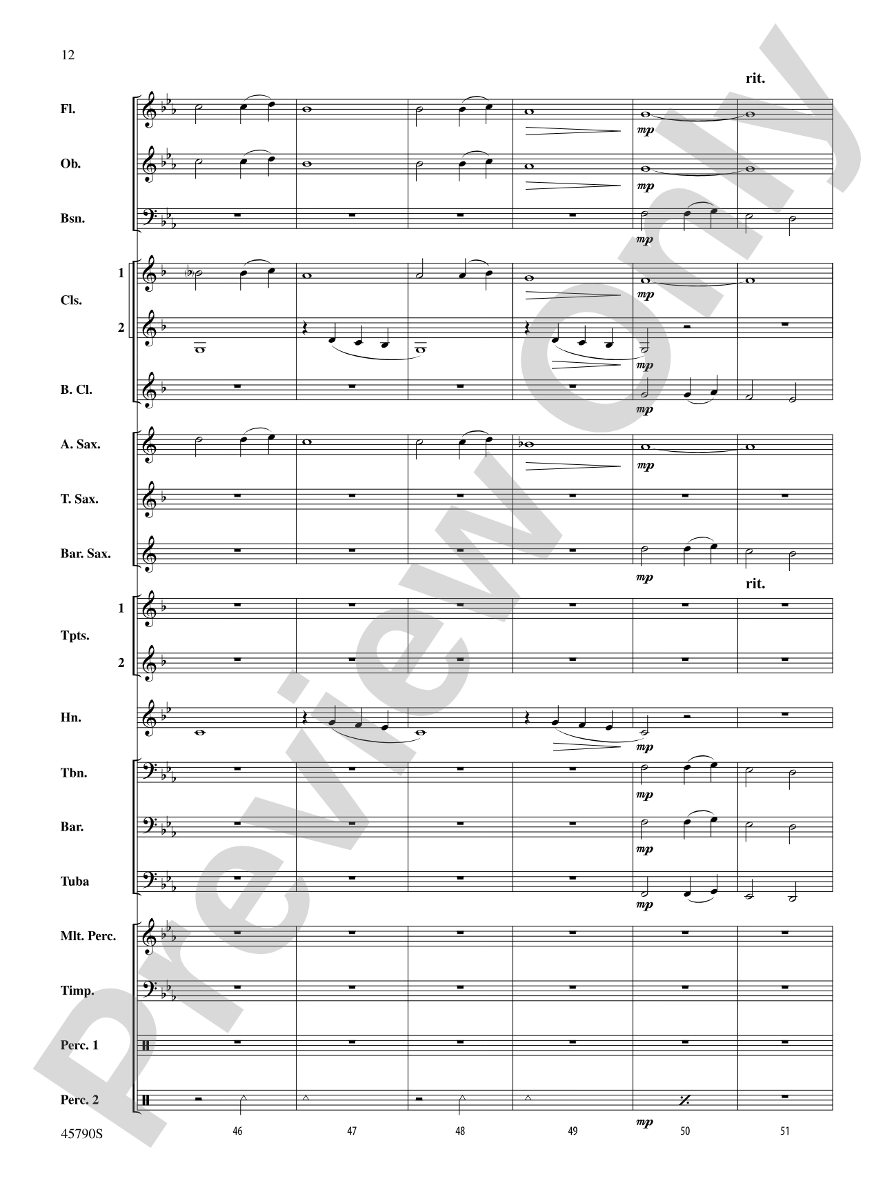 Ancient Curses: Concert Band Conductor Score & Parts