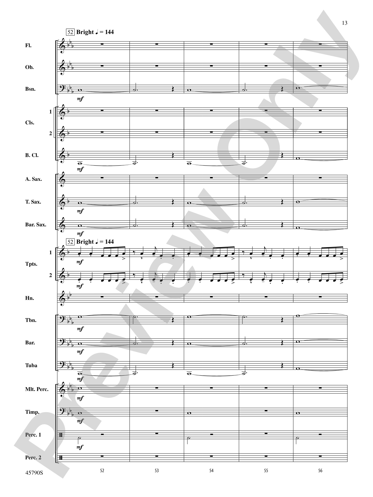 Ancient Curses: Concert Band Conductor Score & Parts