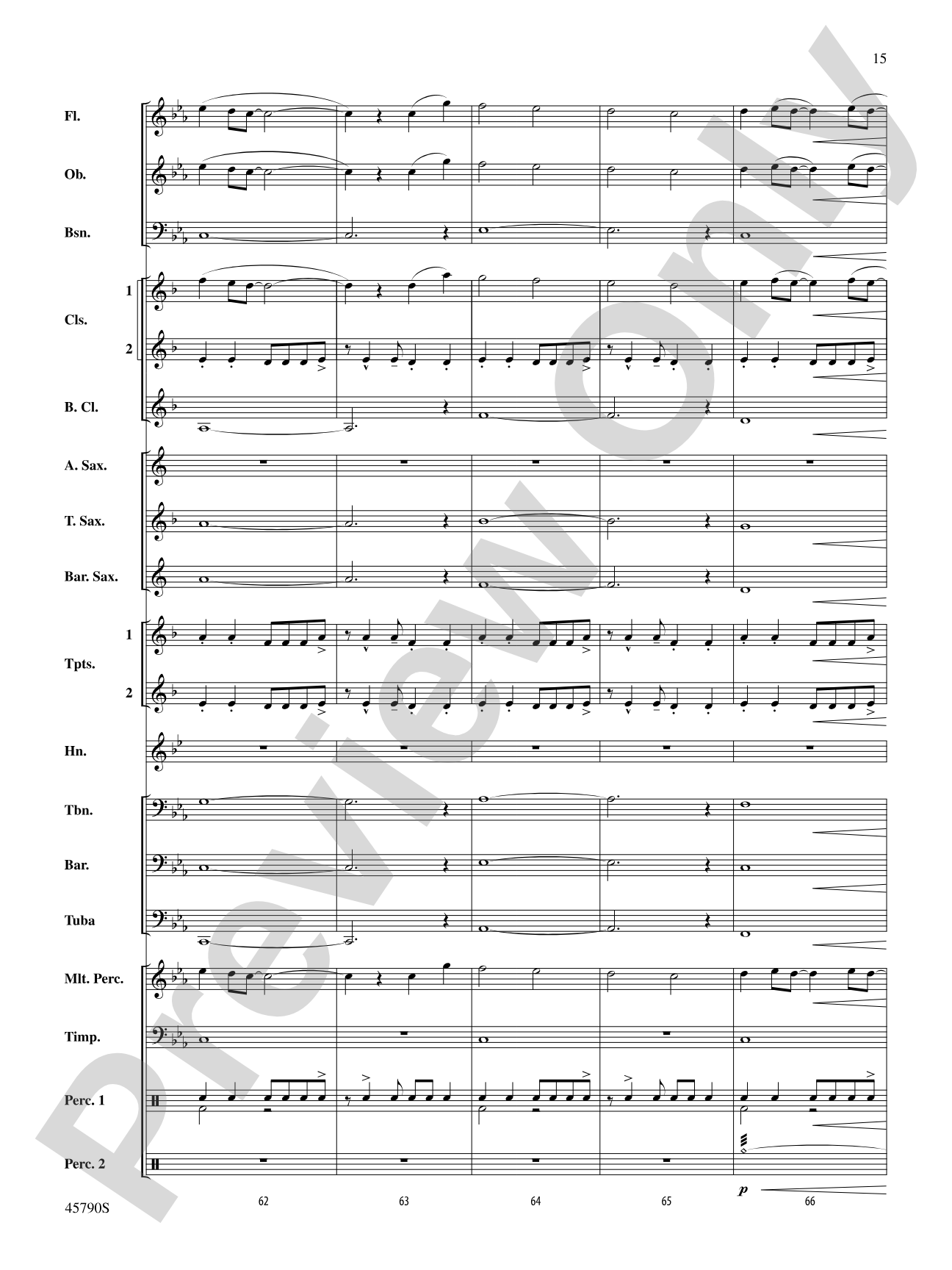 Ancient Curses: Concert Band Conductor Score & Parts