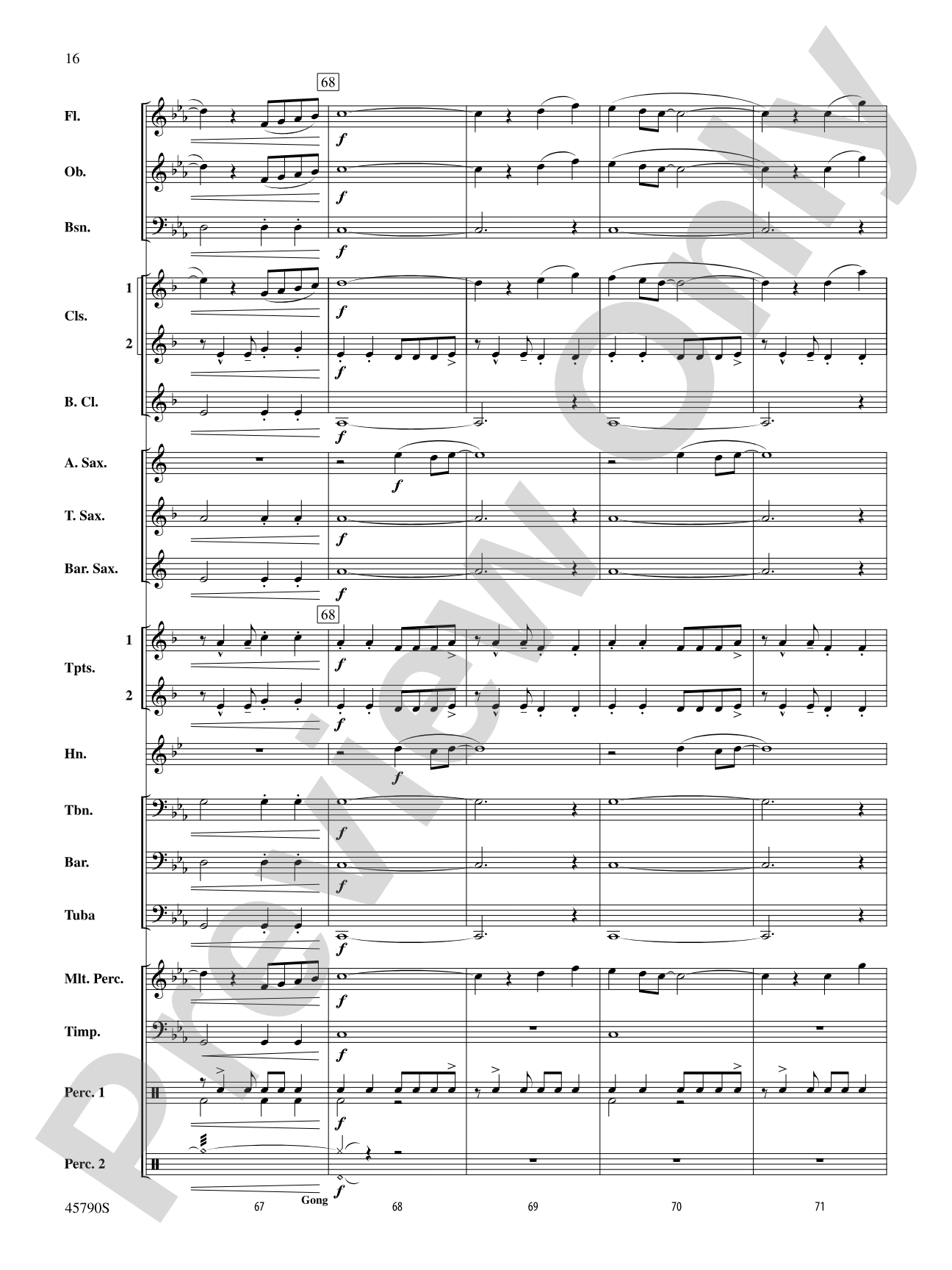 Ancient Curses: Concert Band Conductor Score & Parts