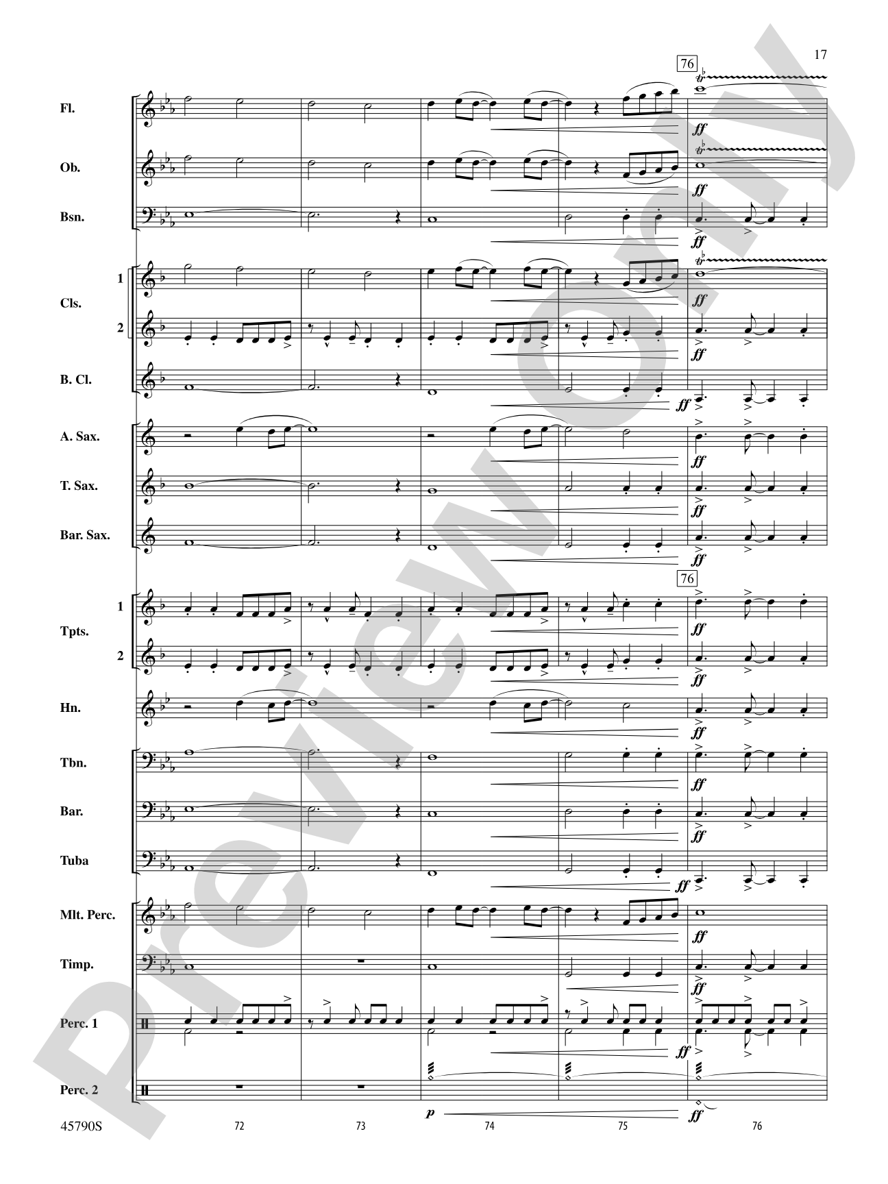 Ancient Curses: Concert Band Conductor Score & Parts