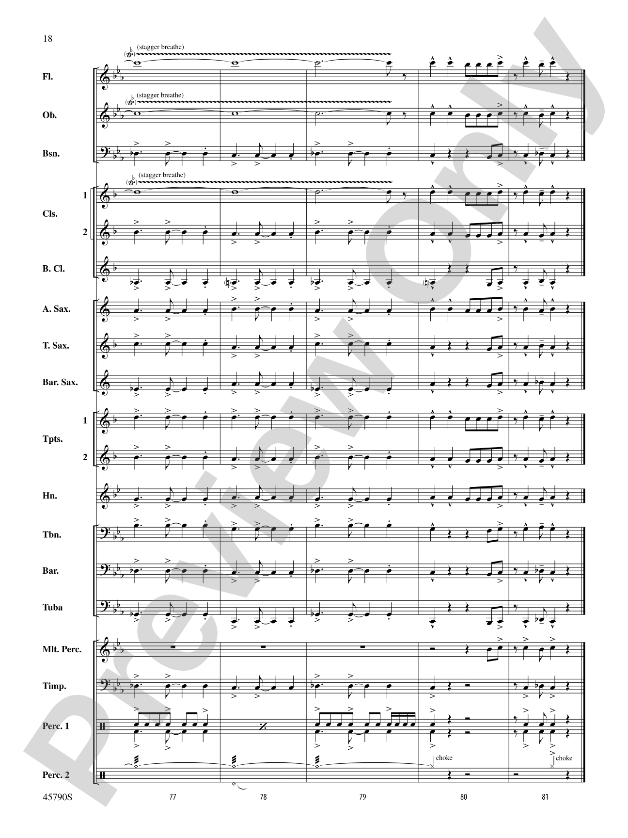Ancient Curses: Concert Band Conductor Score & Parts