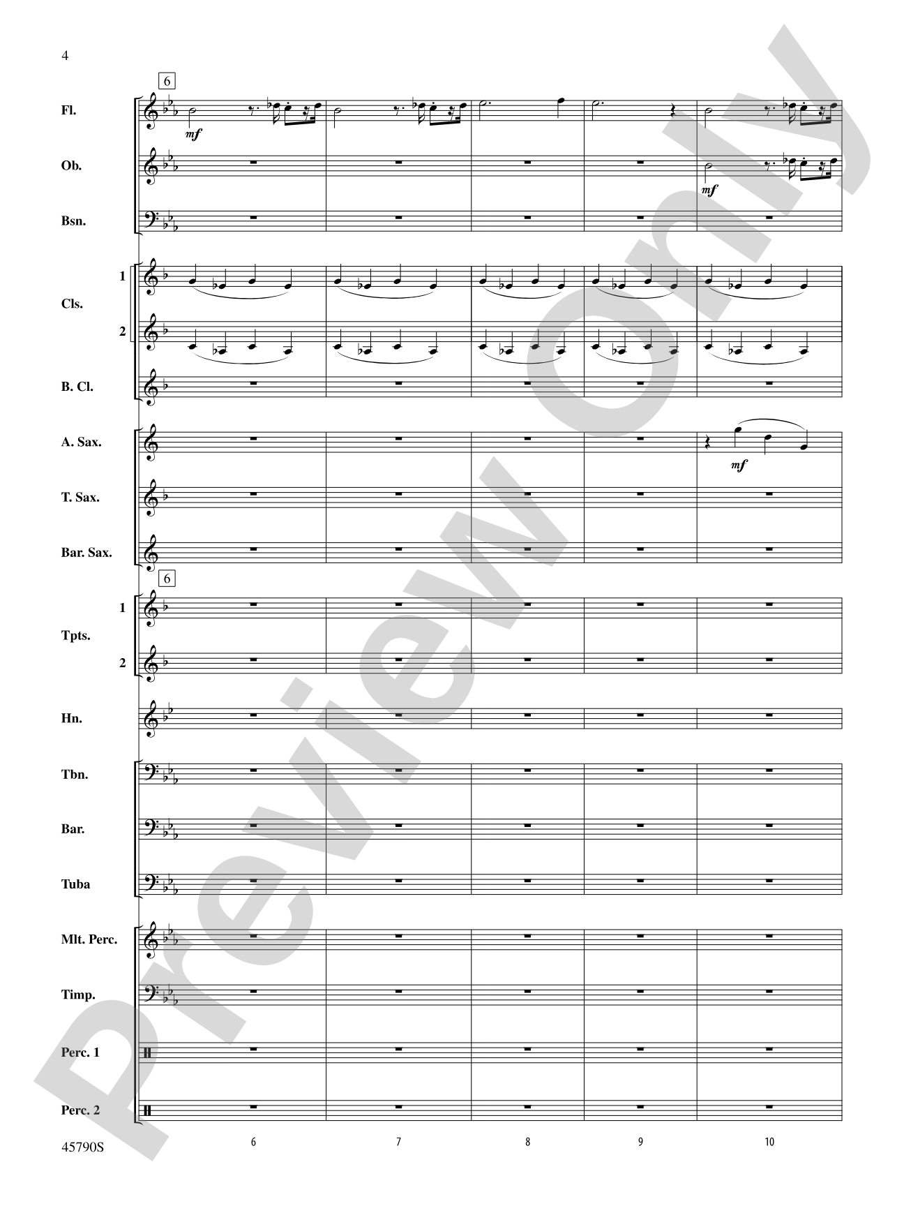 Ancient Curses: Concert Band Conductor Score & Parts