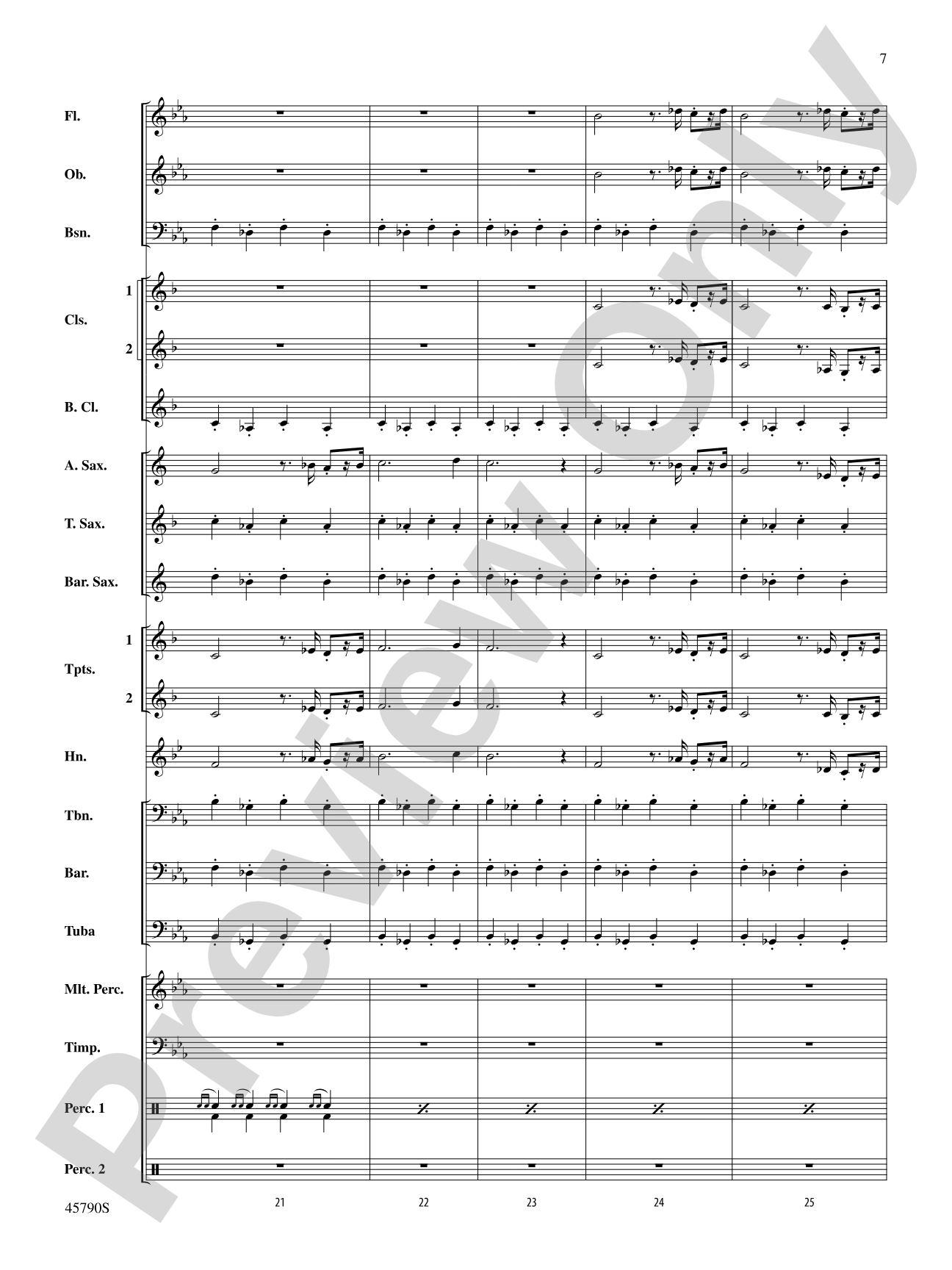 Ancient Curses: Concert Band Conductor Score & Parts