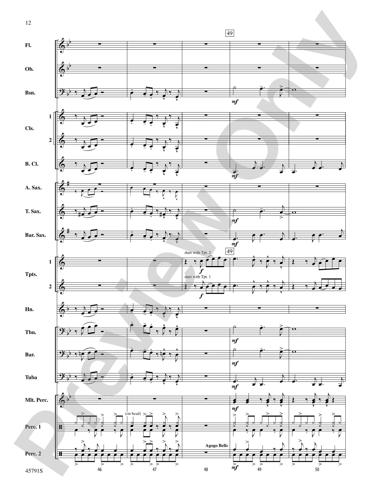 Sambeando: Concert Band Conductor Score & Parts