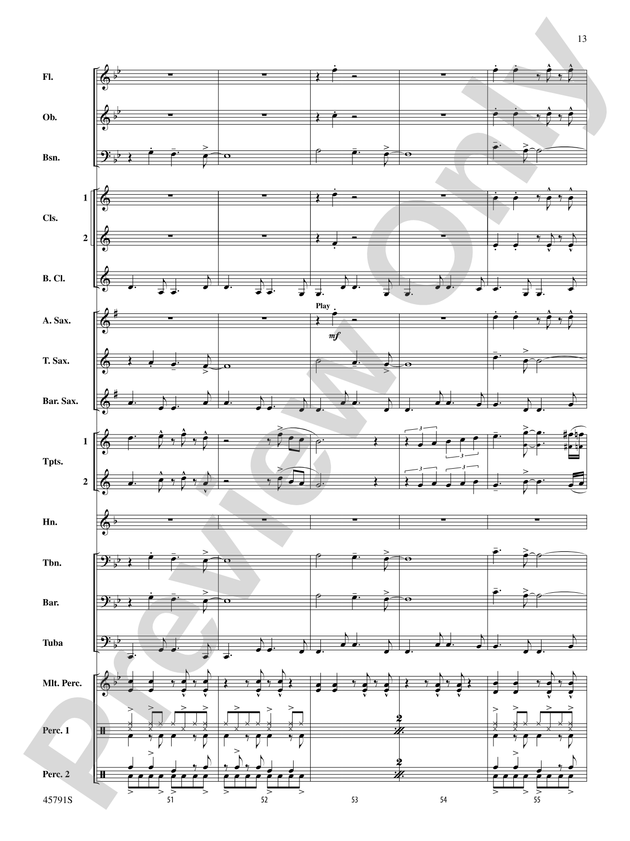 Sambeando: Concert Band Conductor Score & Parts