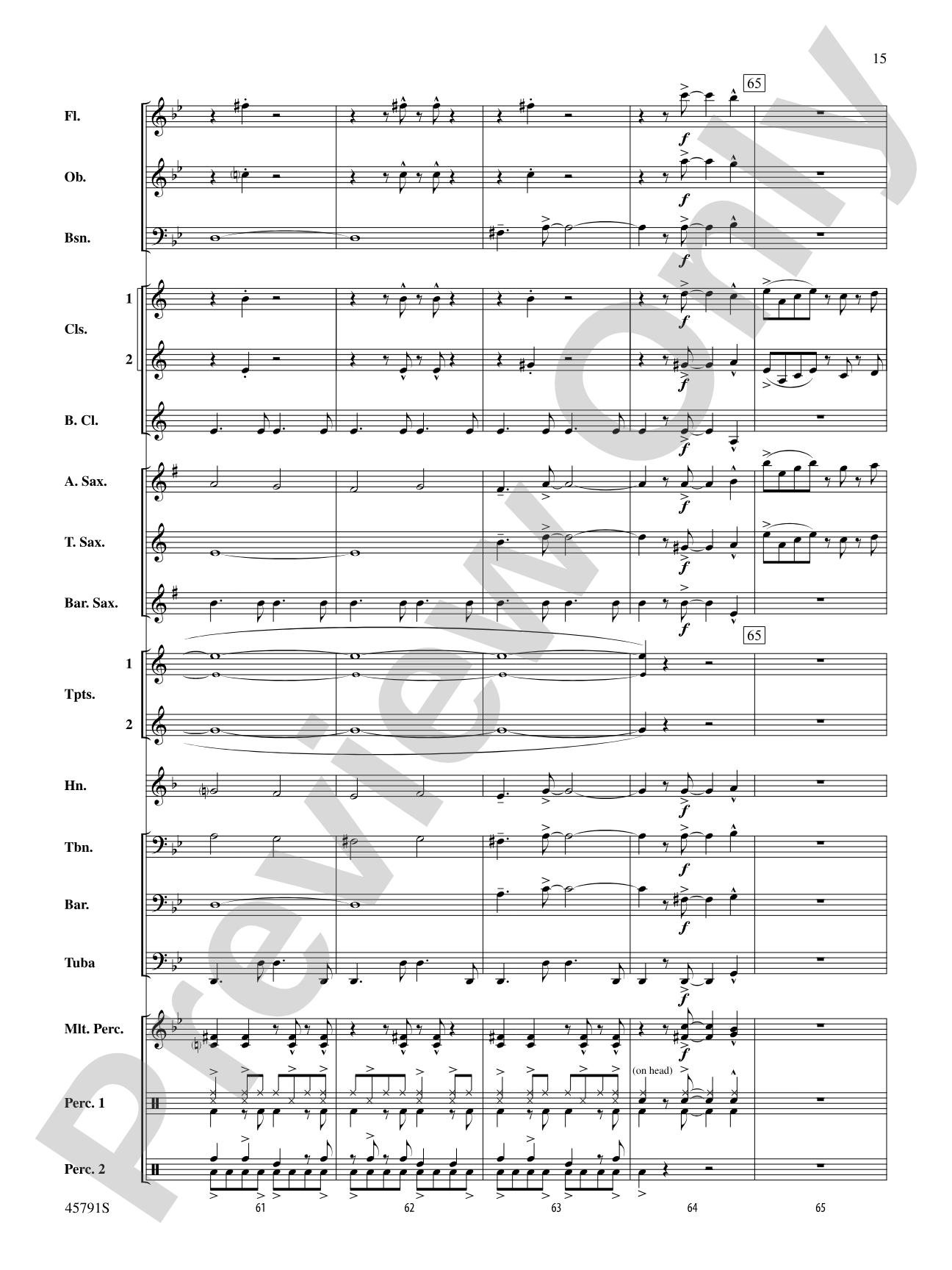 Sambeando: Concert Band Conductor Score & Parts