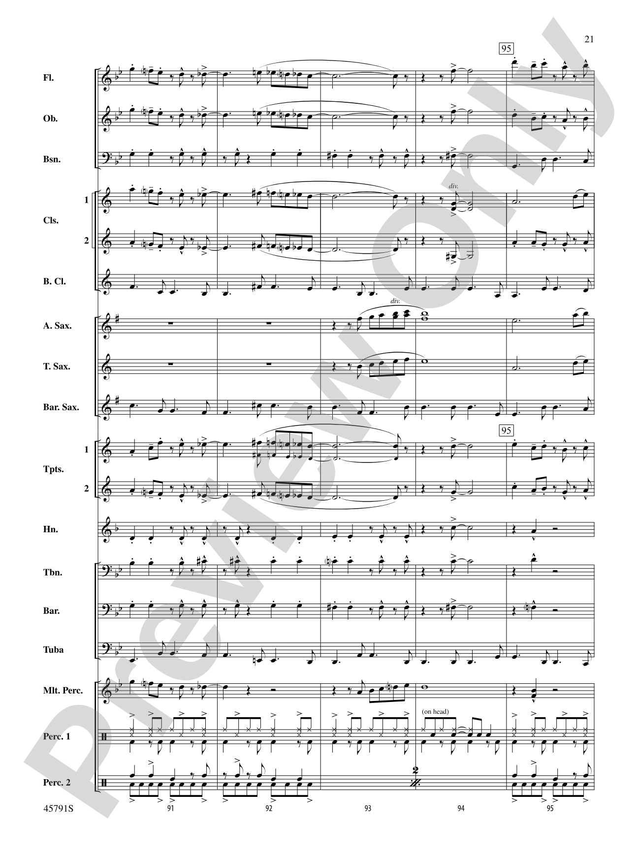 Sambeando: Concert Band Conductor Score & Parts