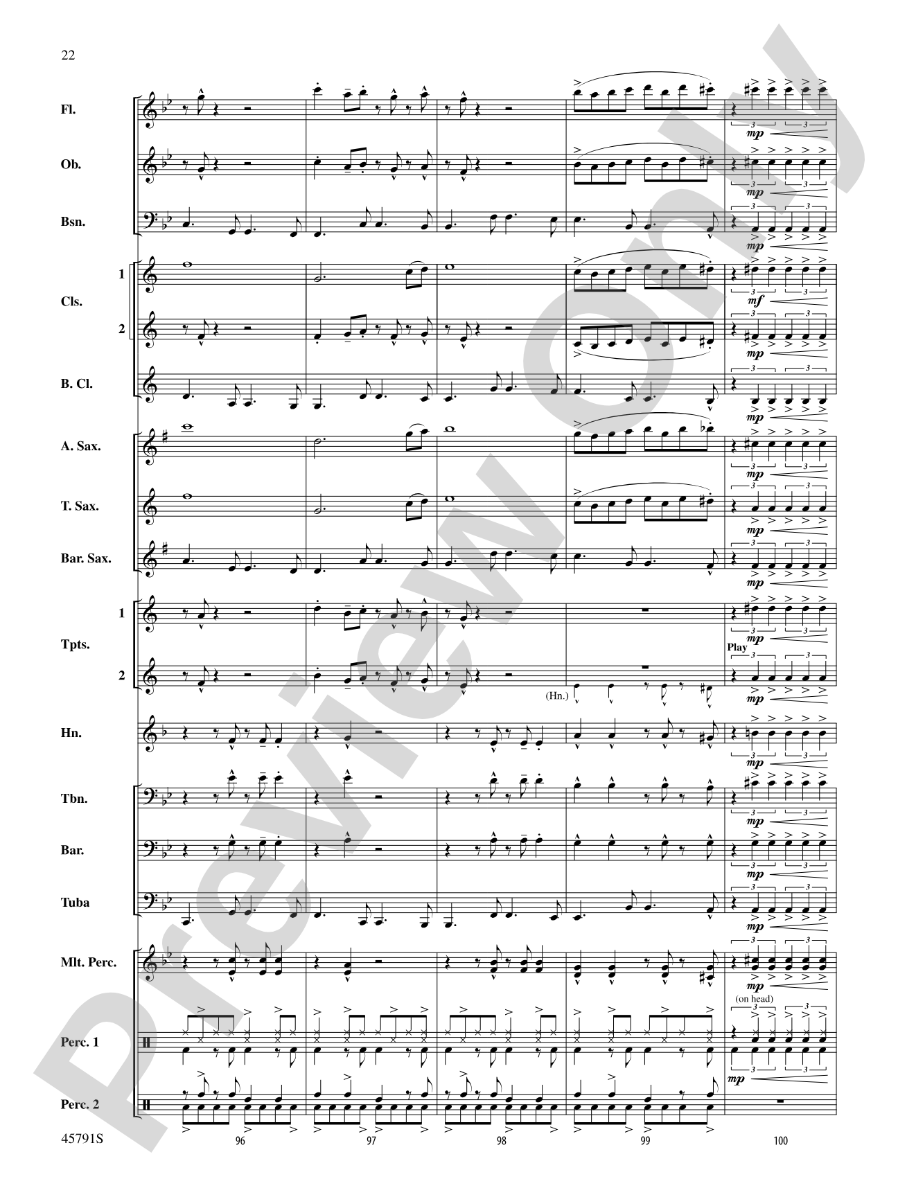 Sambeando: Concert Band Conductor Score & Parts