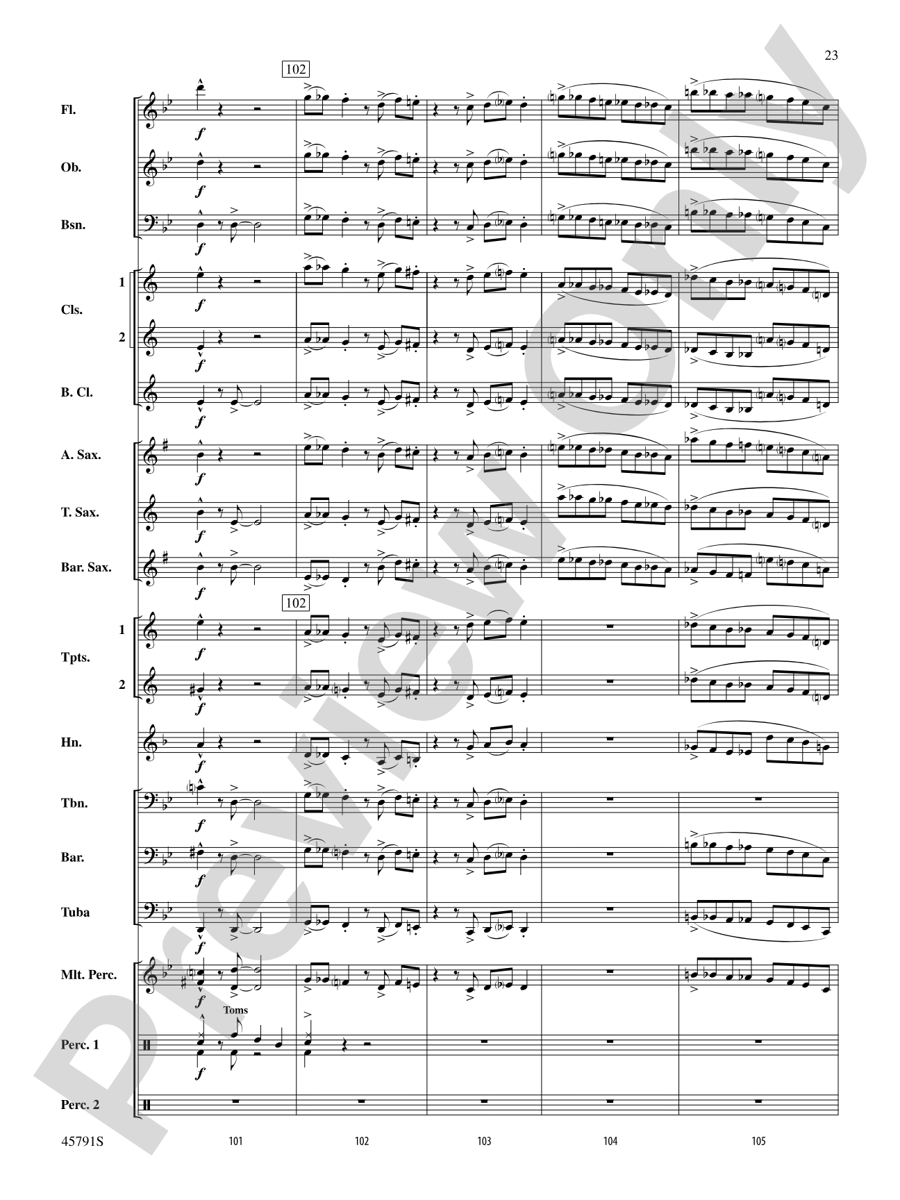 Sambeando: Concert Band Conductor Score & Parts