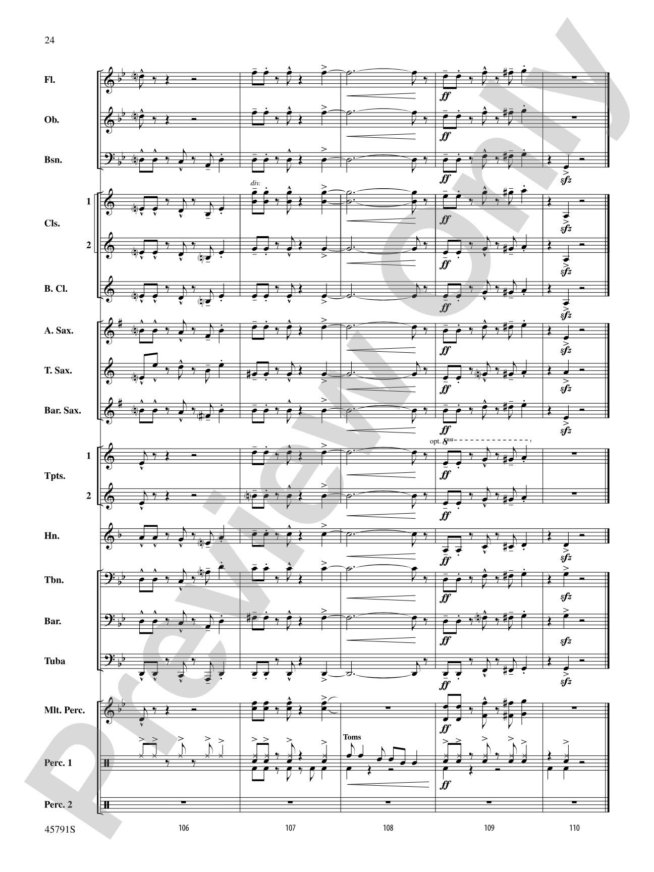 Sambeando: Concert Band Conductor Score & Parts