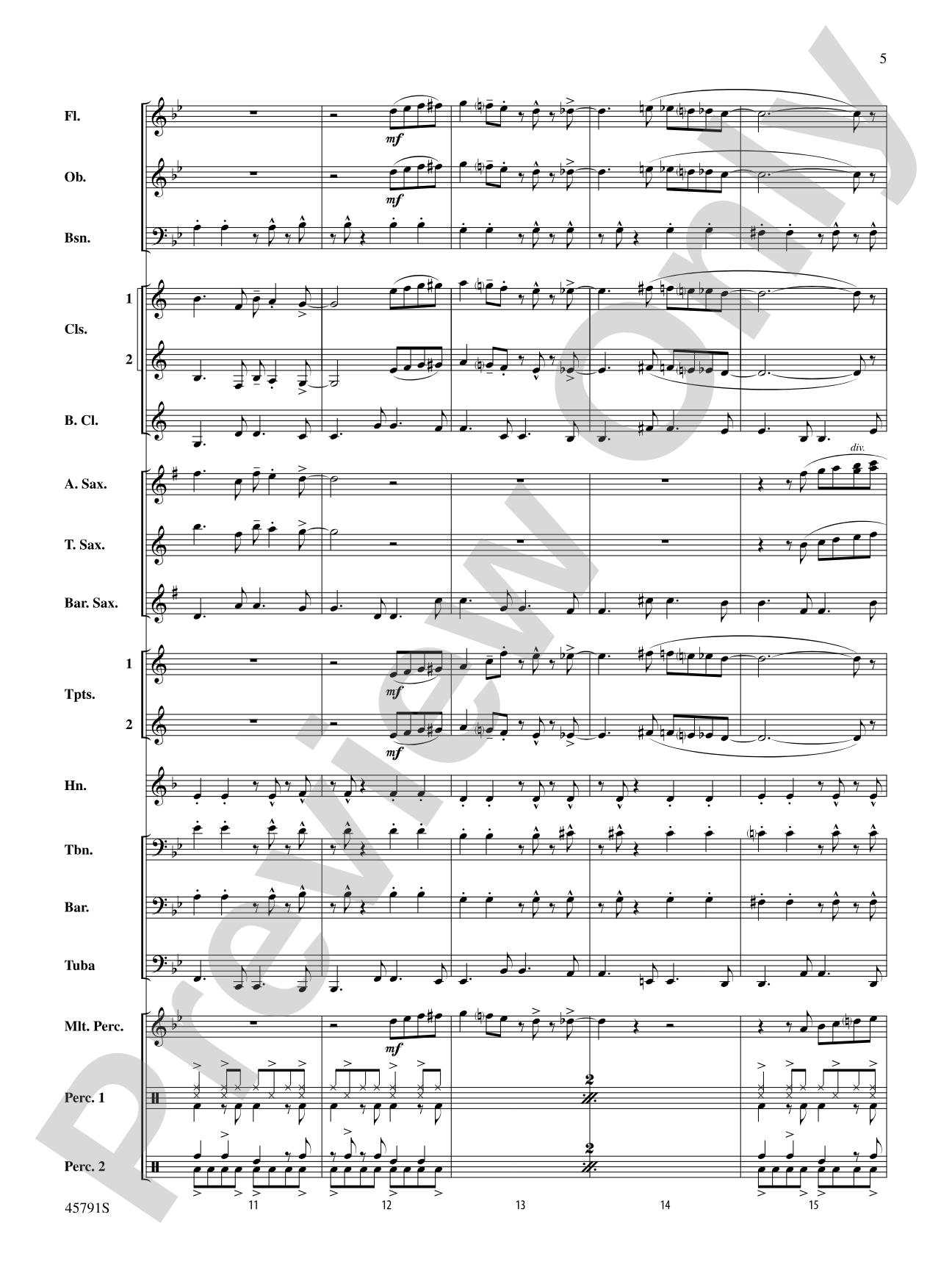 Sambeando: Concert Band Conductor Score & Parts
