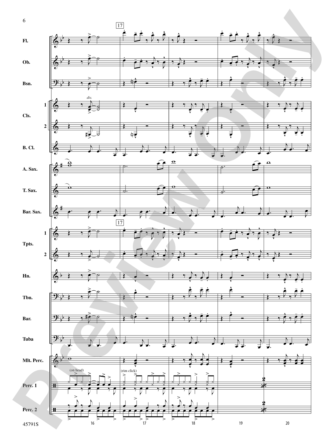 Sambeando: Concert Band Conductor Score & Parts